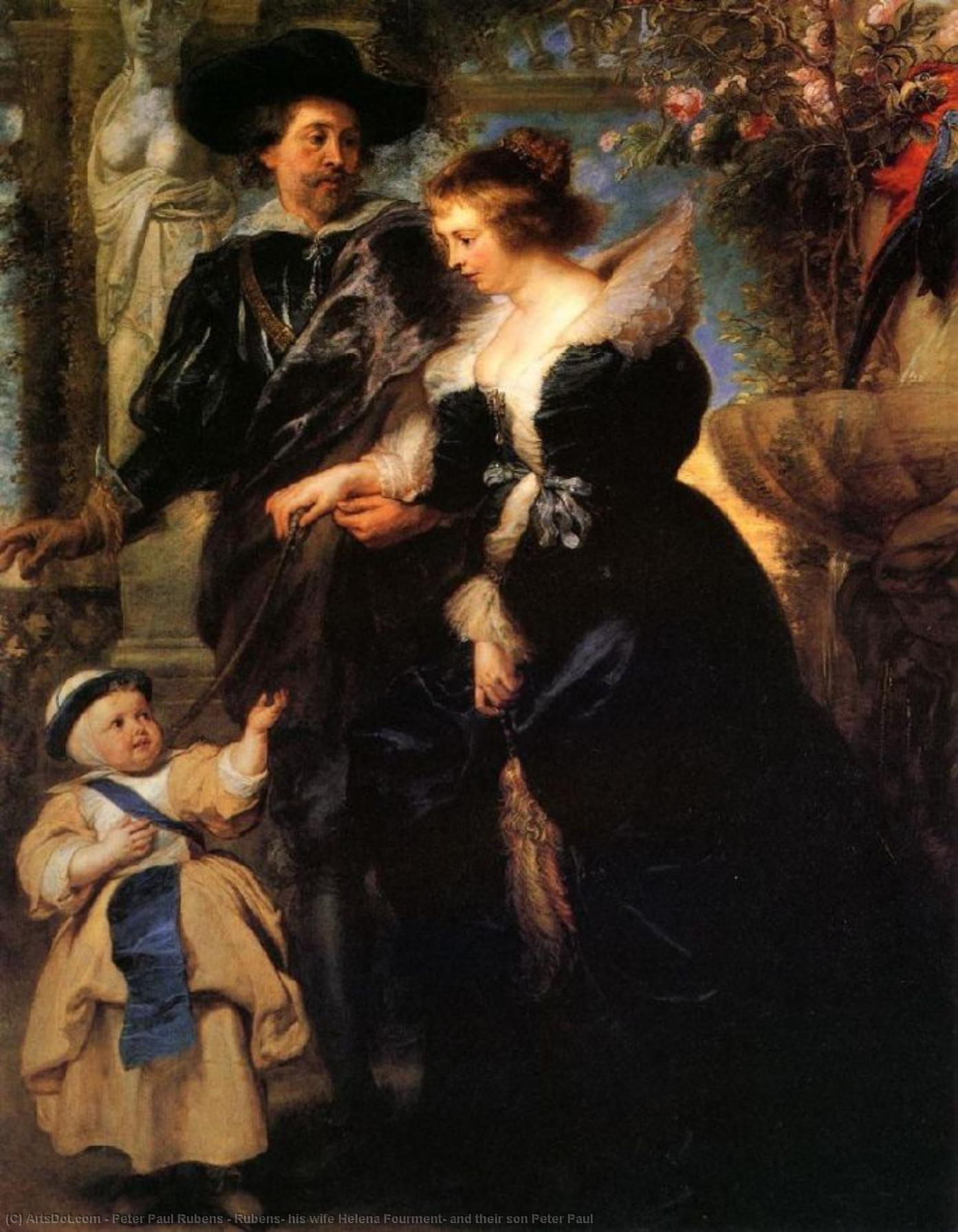 Rubens, Njegova Žena Helena Formentor I Njihov Sin Petar Paule — Petar Petrovič Rubins