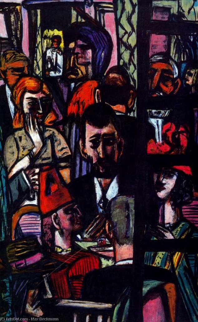 Hotel Lobby — Max Beckmann