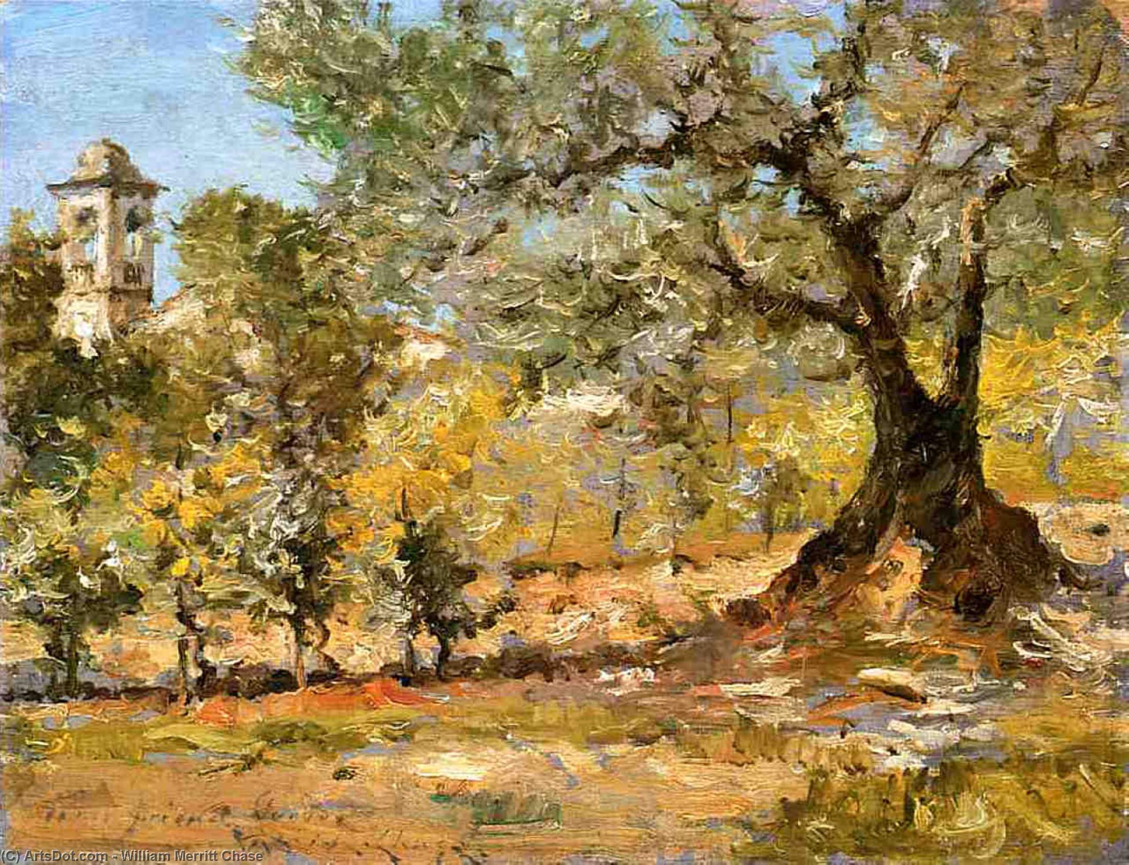 Oliviers, Florence — William Merritt Chase