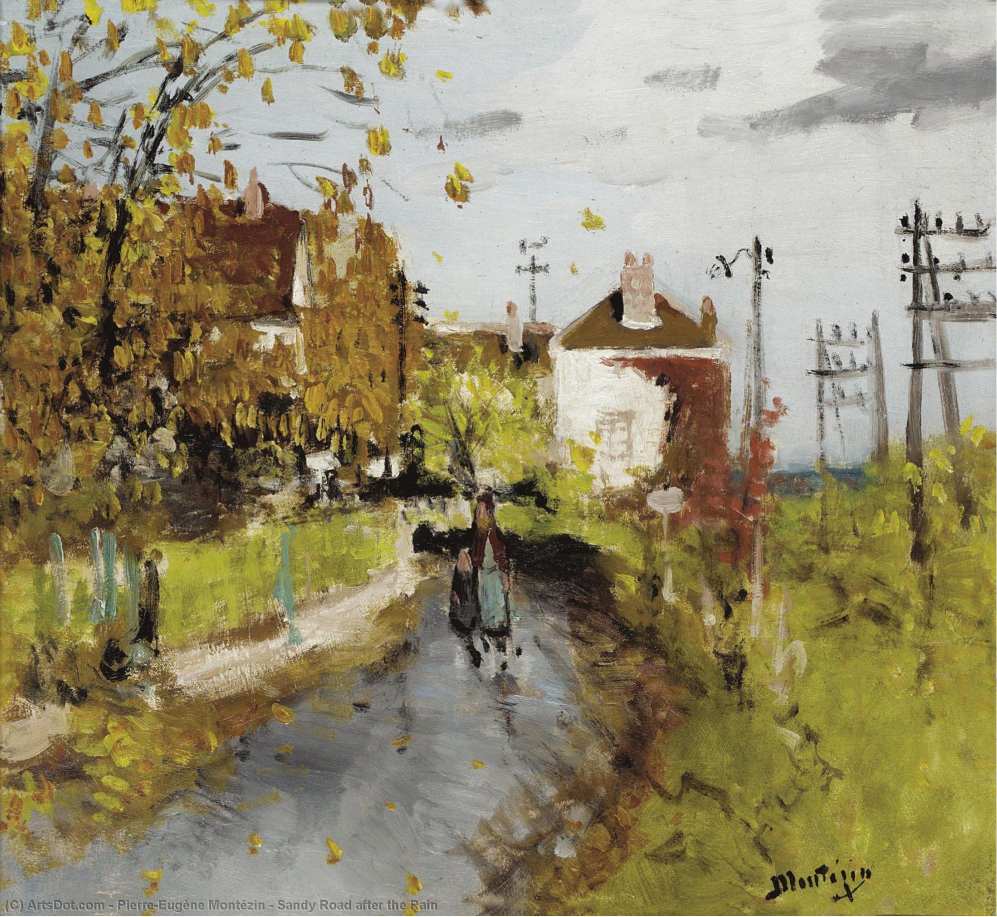 Sandy Road After The Rain — Pierre-eugène Montézin