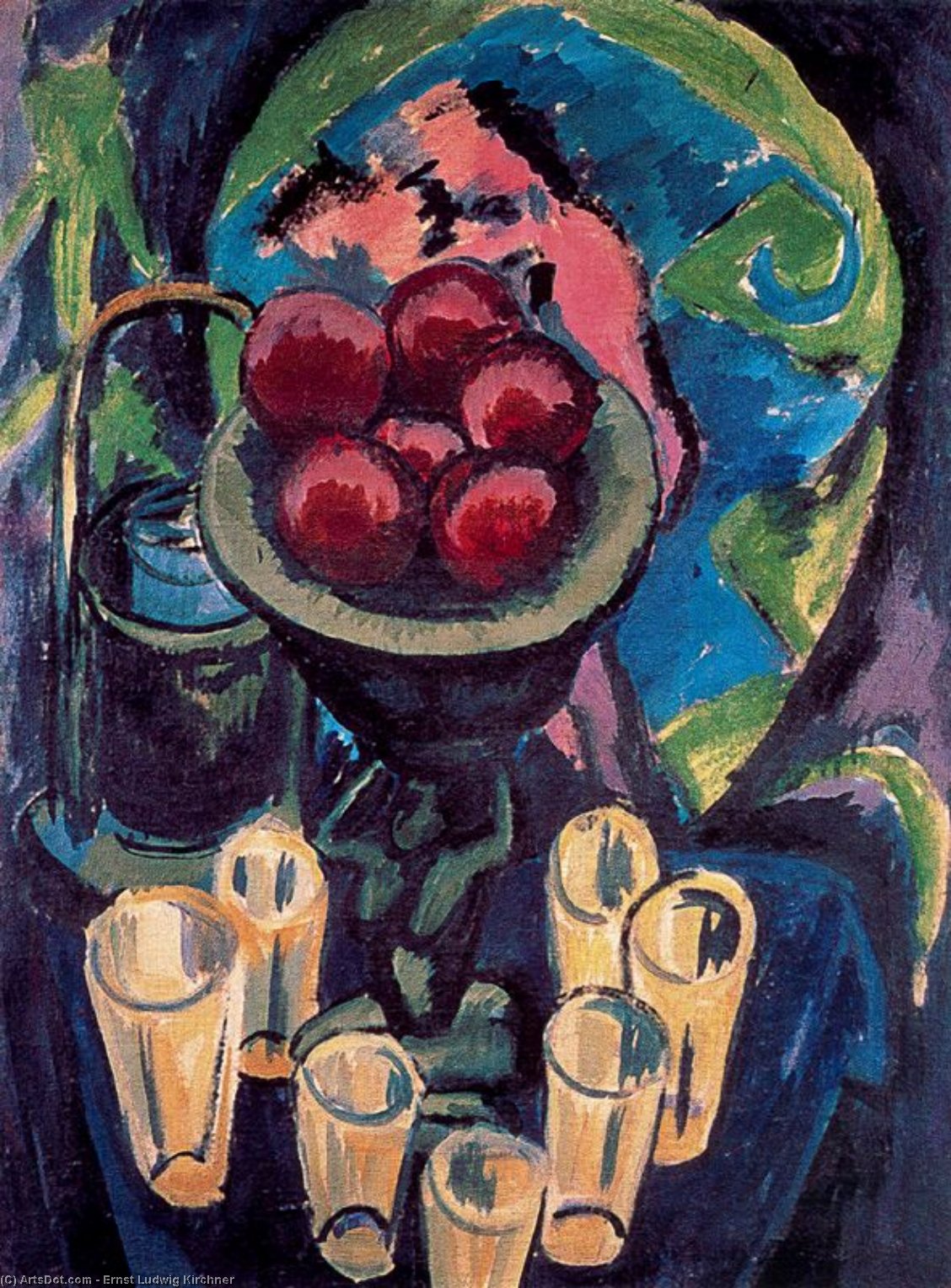 Still Life Mit Bichier — Ernst Ludwig Kirchner