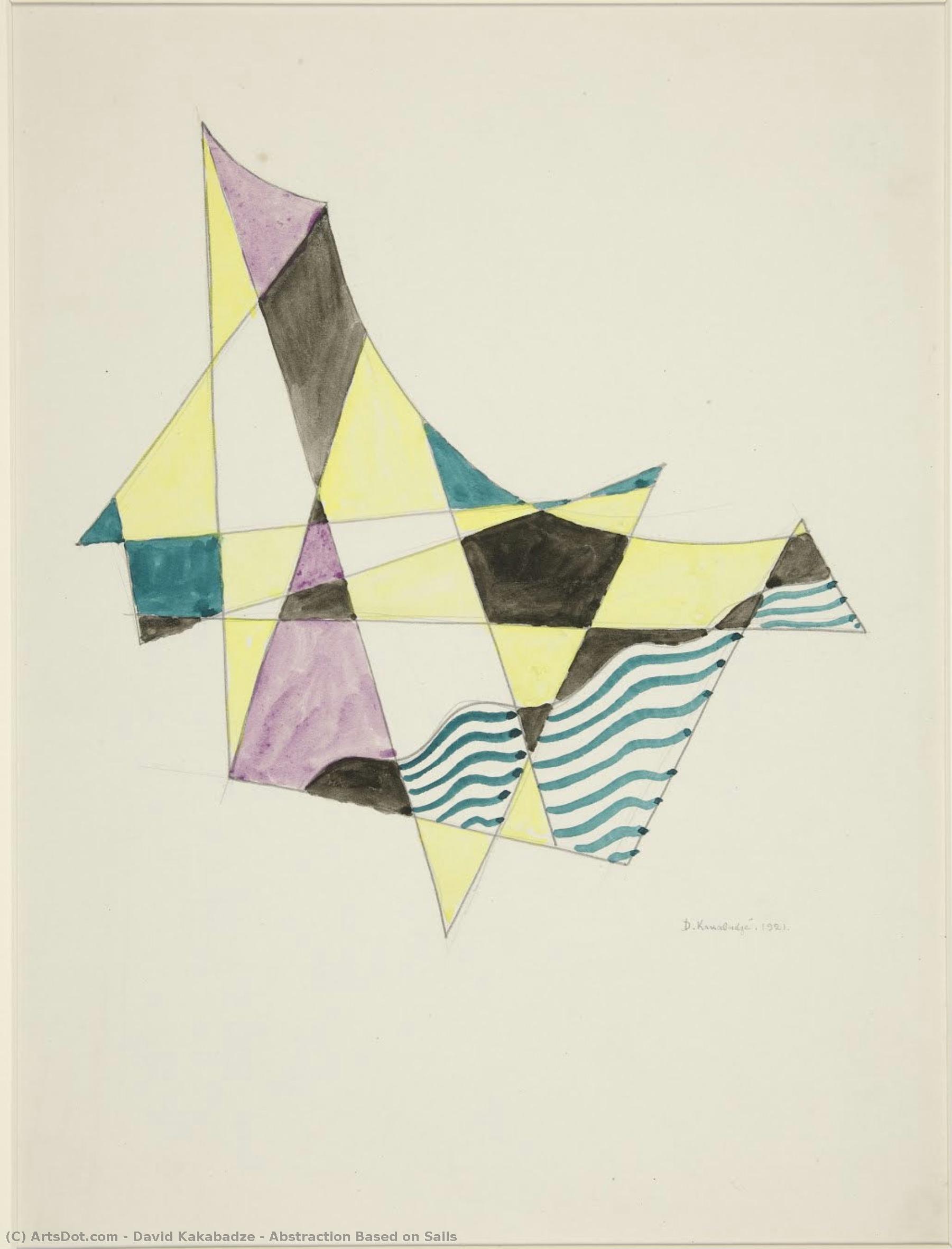 Abstraction Based On Sails — David Kakabadze