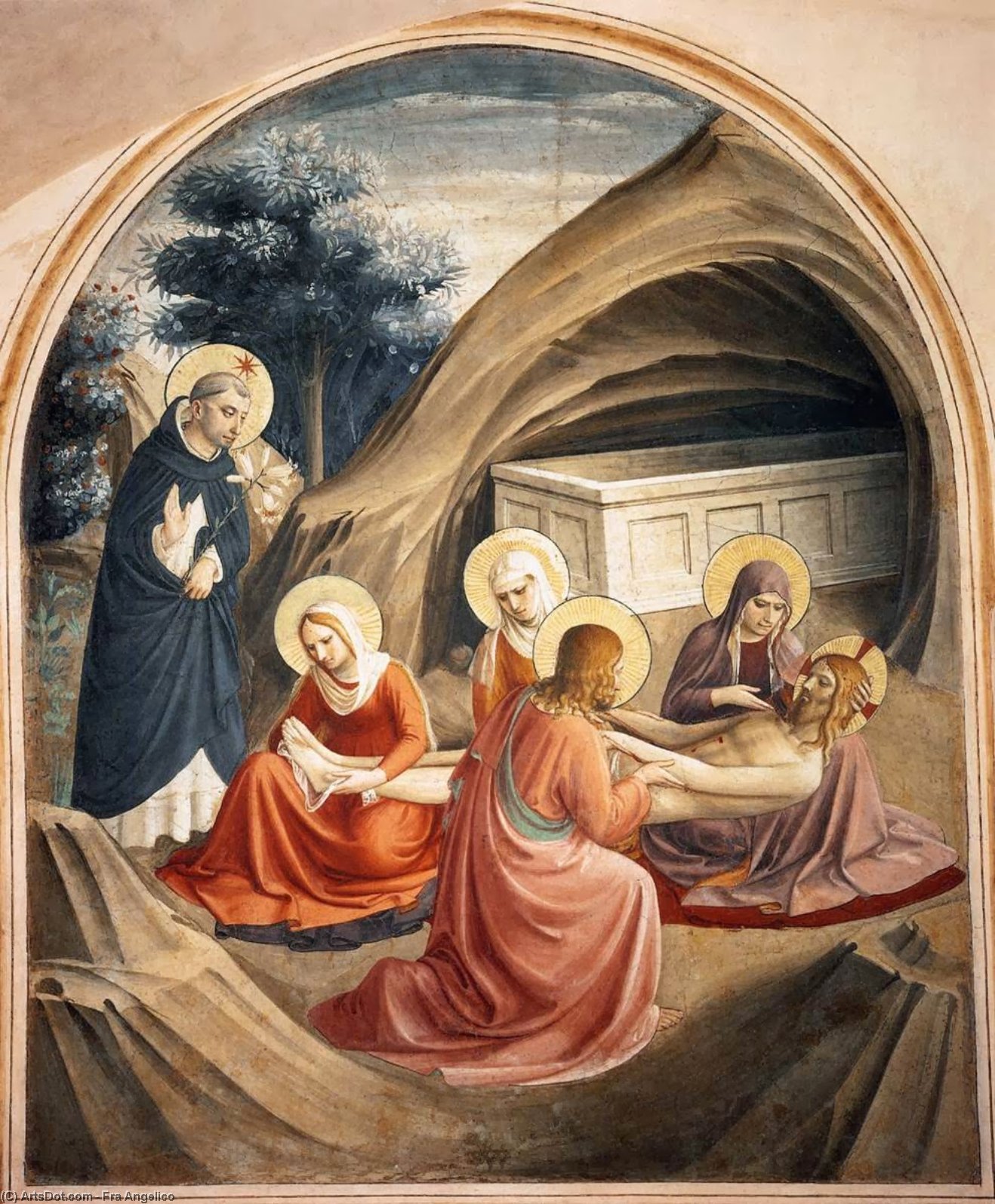Lamentation Over Christ (cell 2) — Fra Angelico