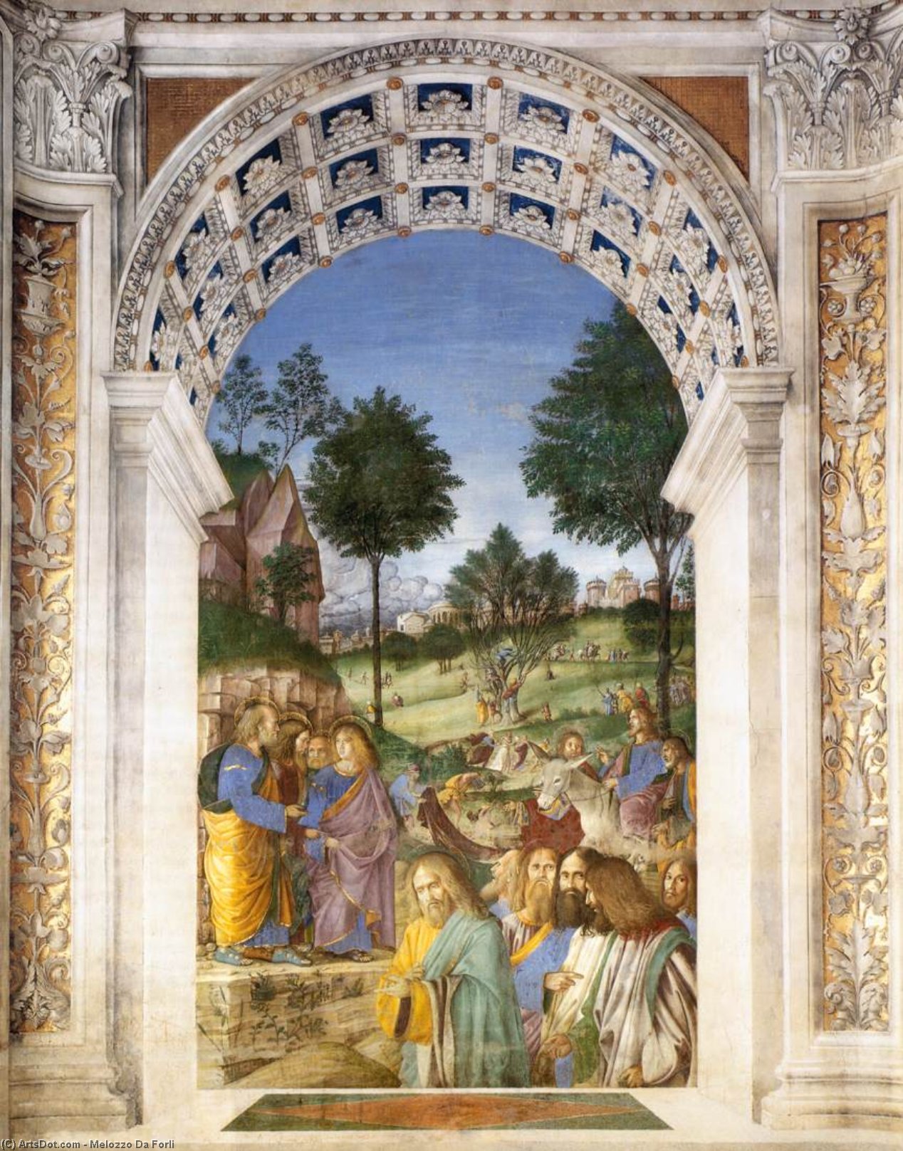 Christ's Entry Into Jerusalem — Melozzo Da Forlì