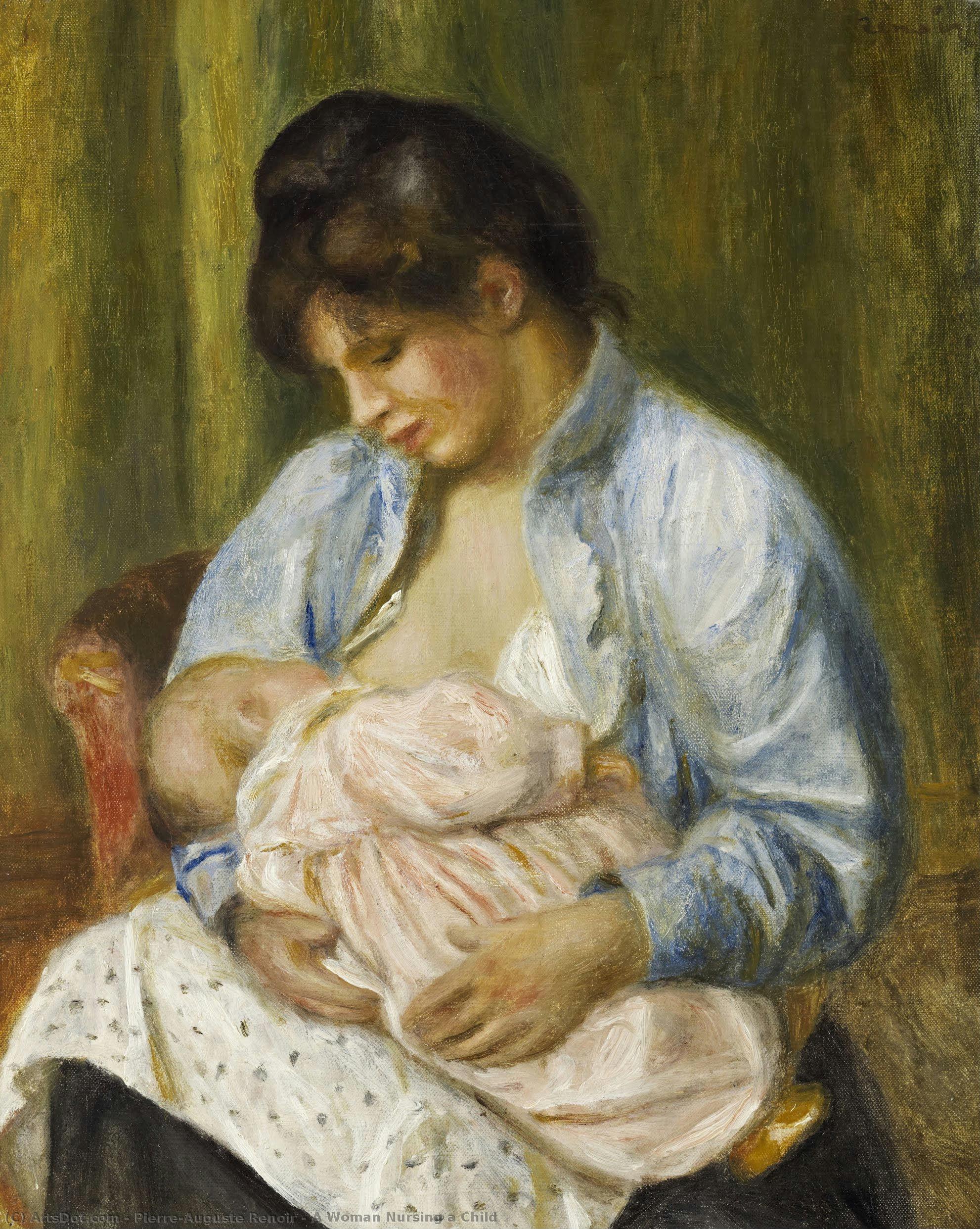 Una Donna Allatta — Pierre-auguste Renoir