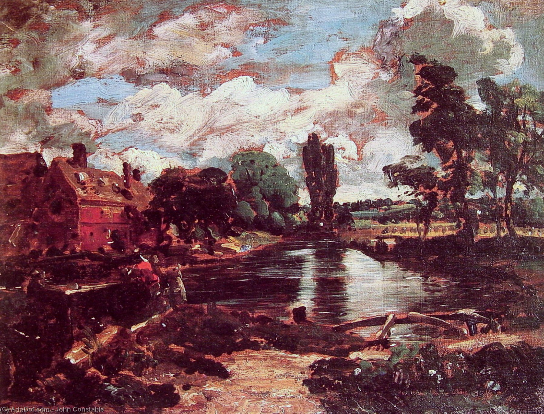 Flatford Mill From The Lock — John Constable
