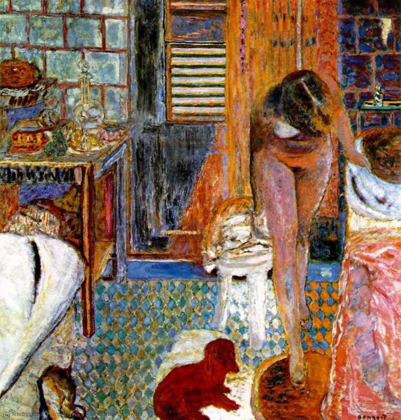 La Toilette, Ca Private — Pierre Bonnard