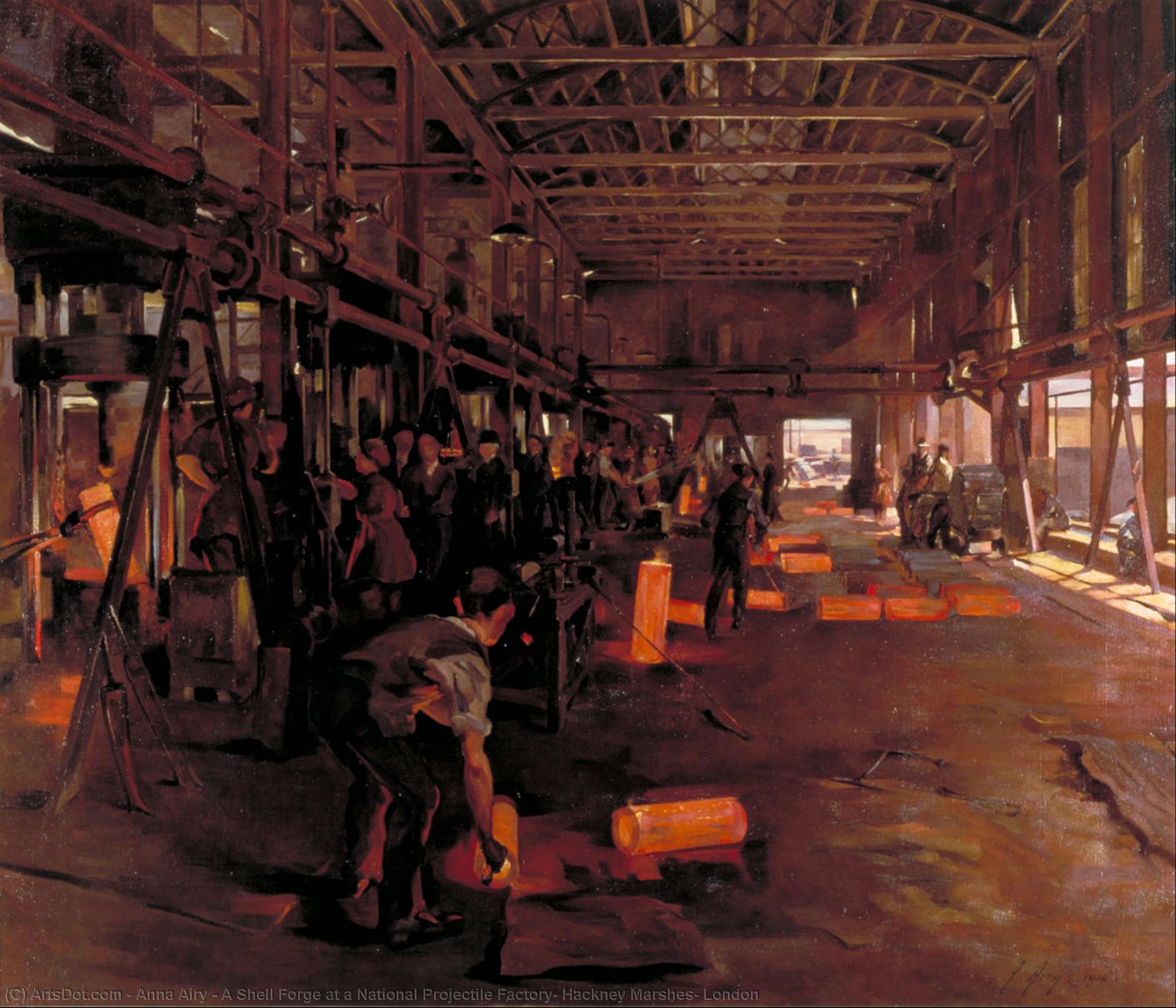 A Shell Forge At A National Projectile Factory, Hackney Marshes, London — Анна Эйри