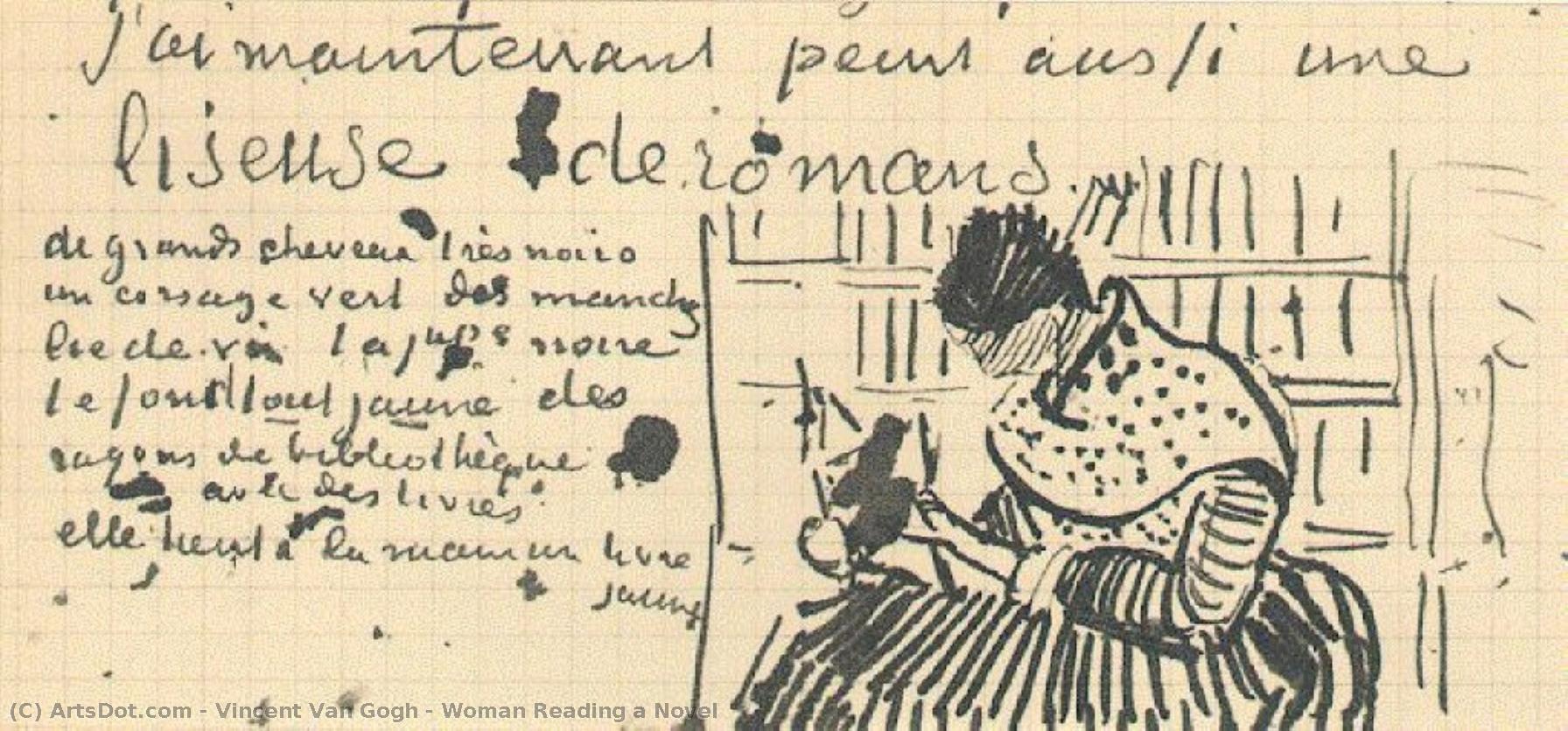 Woman Reading A Novel — Vincent Willem Van Gogh