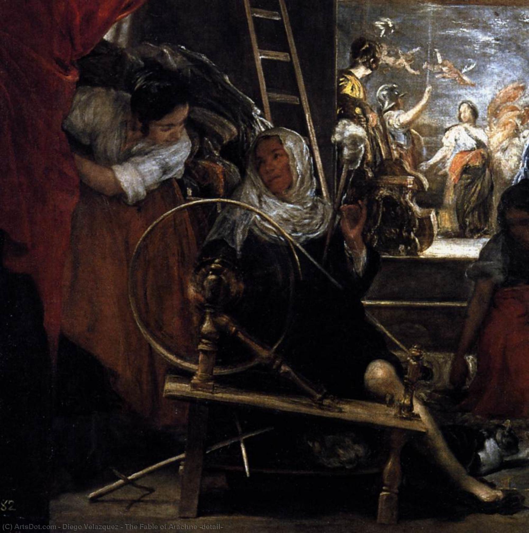 Arachnes Fortælling (detalje) — Diego Rodríguez De Silva Y Velázquez