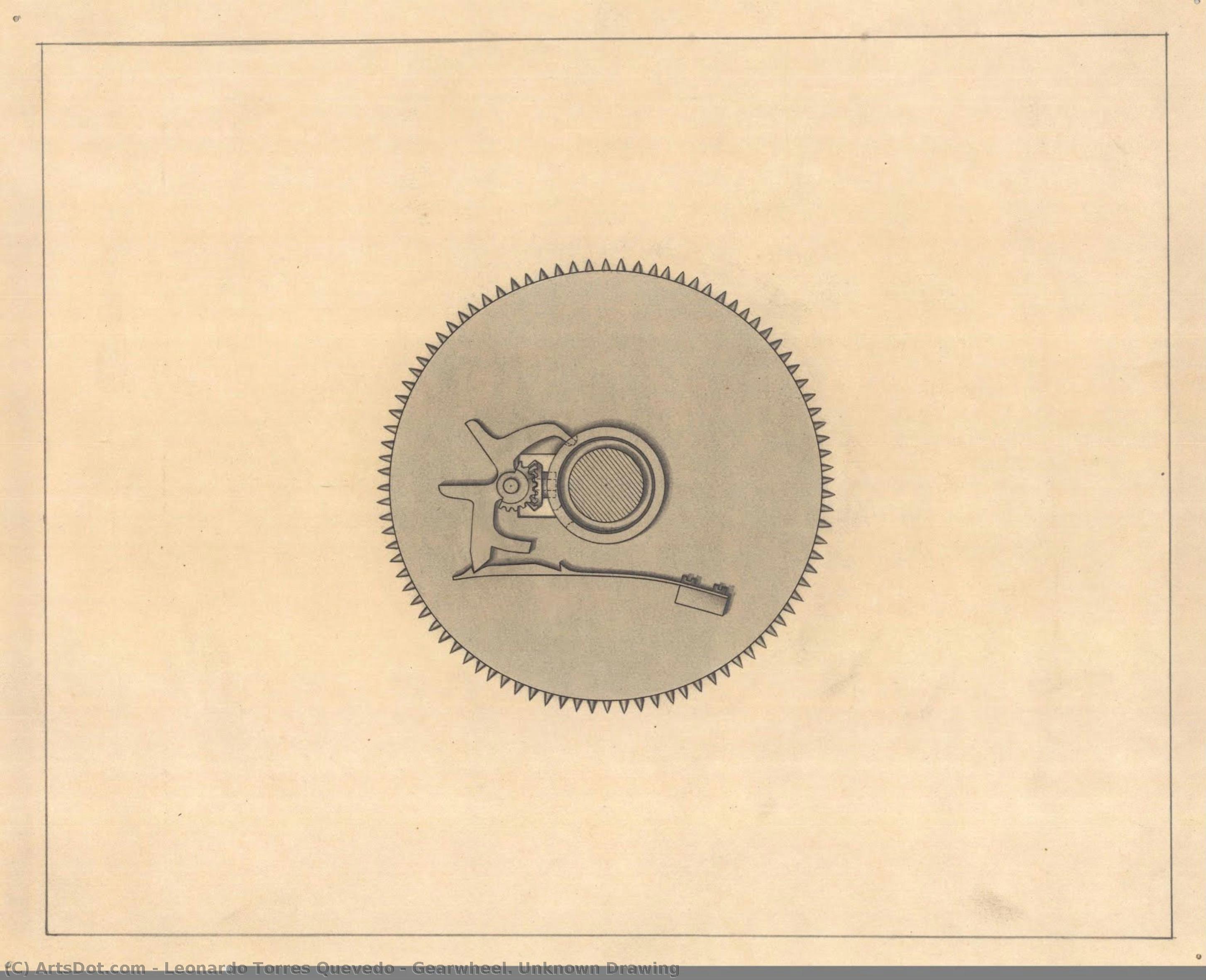 Gearwheel. Unknown Drawing — Leonardo Torres Quevedo