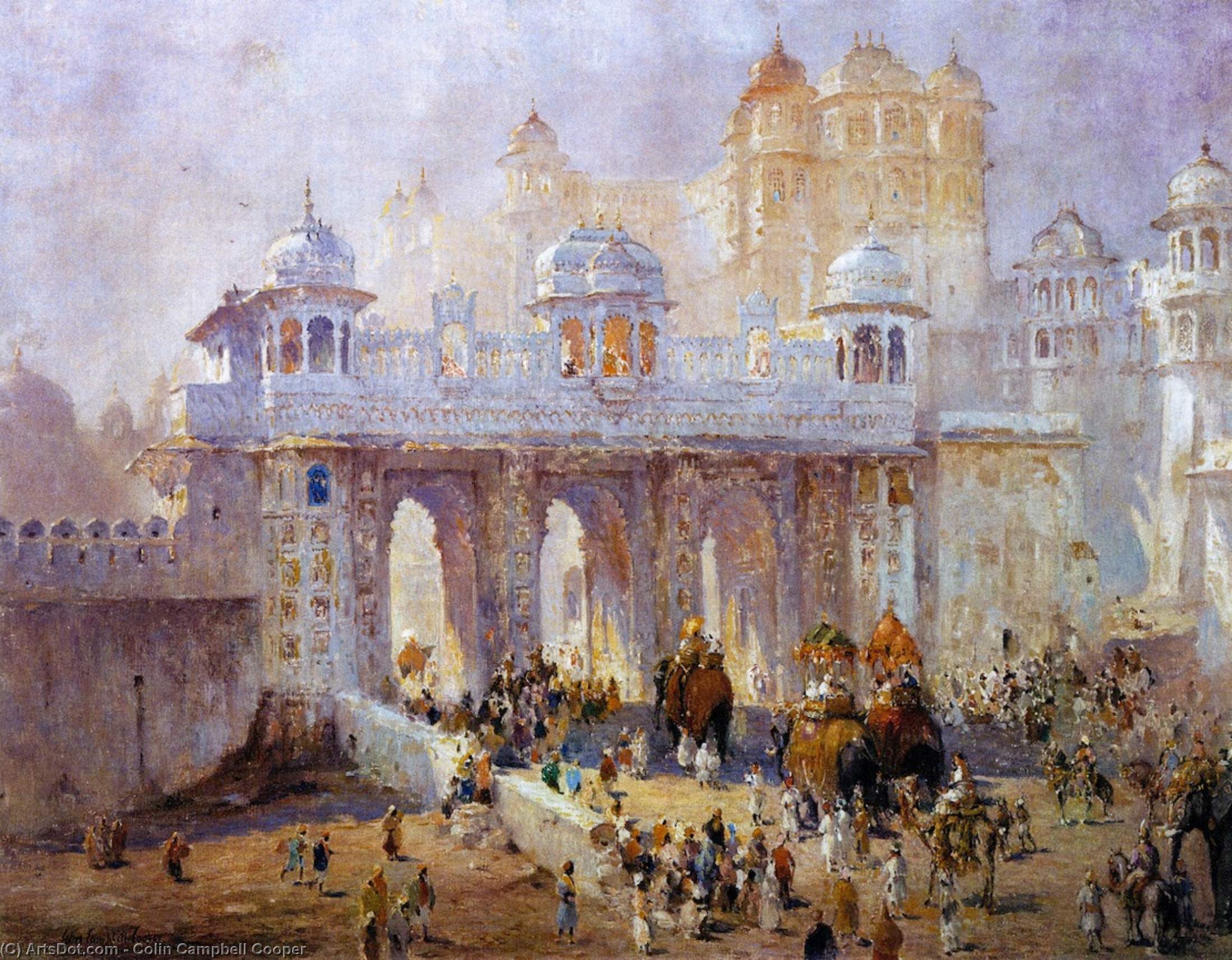 Palace Gate, Udaipur, India — Colin Campbell Cooper