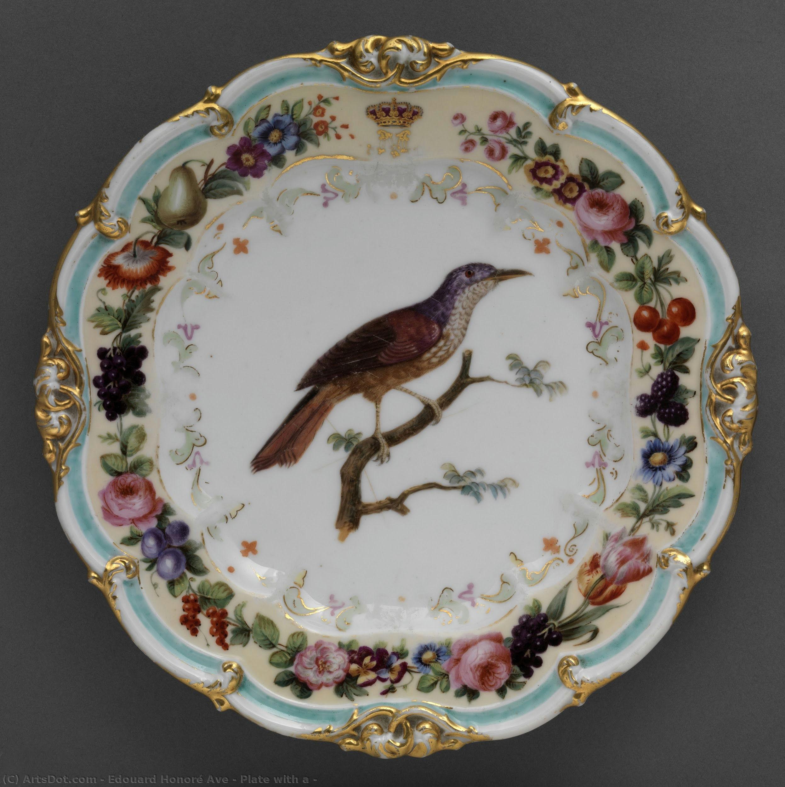 Plate With A — Édouard Honoré Ave