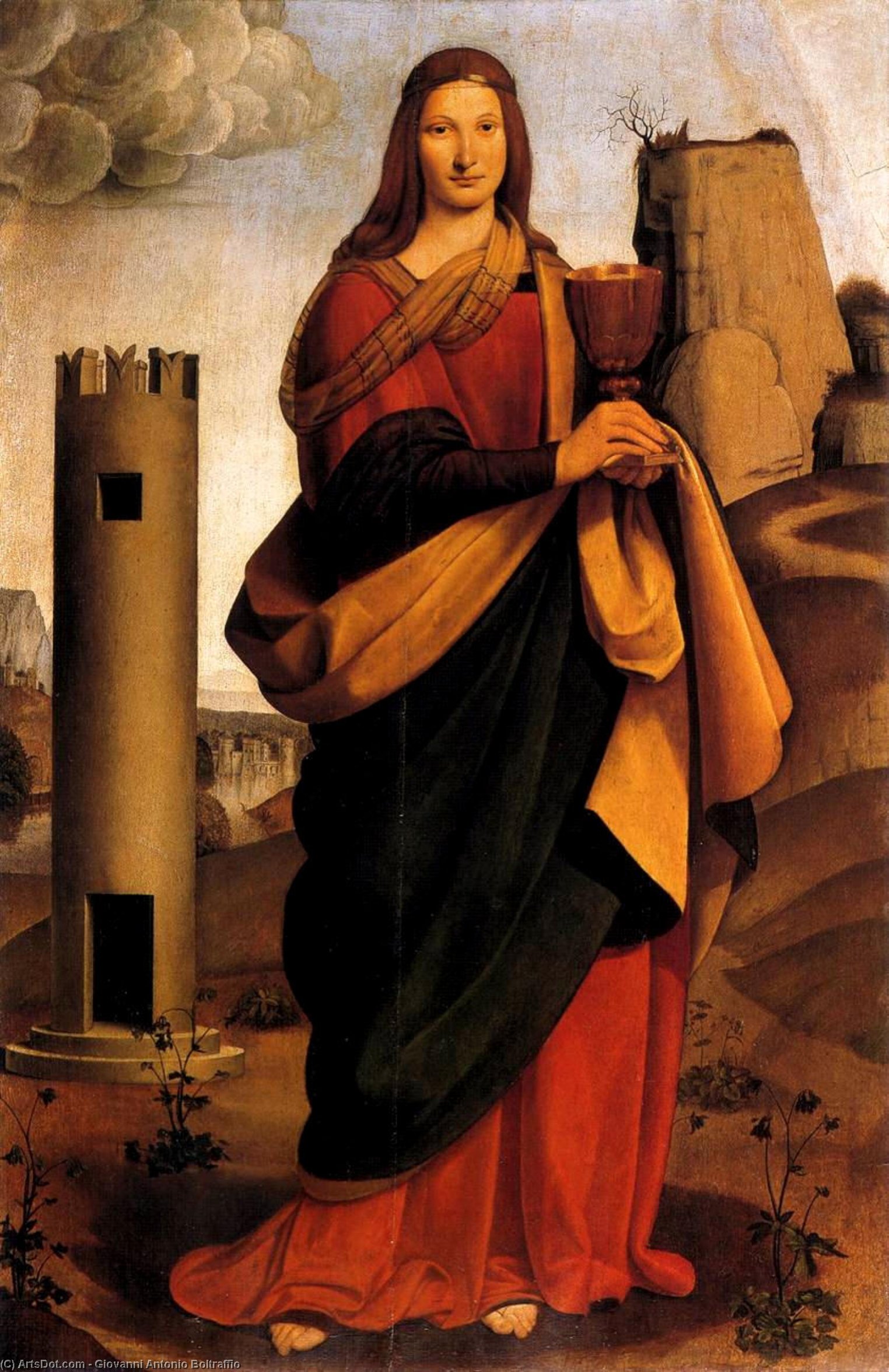 St Barbara — ジョヴァンニ・アントニオ・ボルトラッフィオ