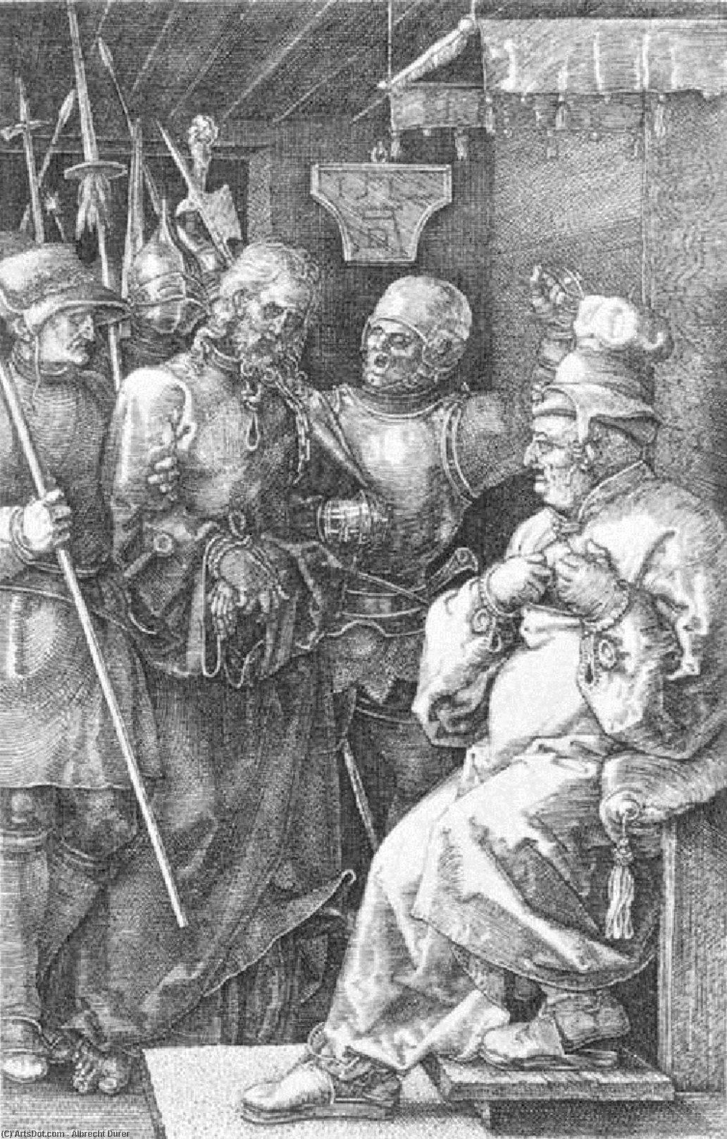 Christ Before Caiaphas (no. 4) — Албрехт Дюрер