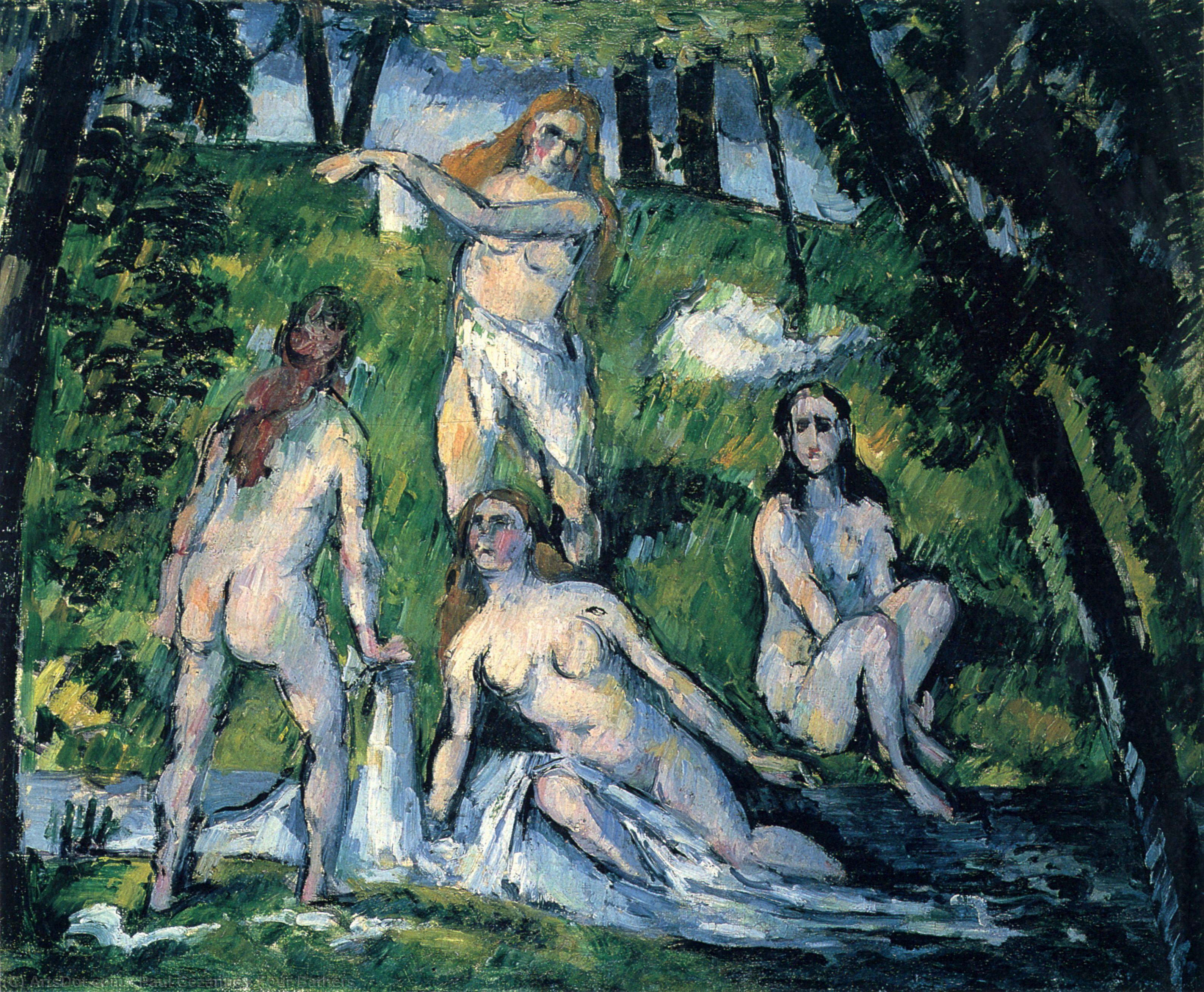 Four Bathers — Paul Cézanne