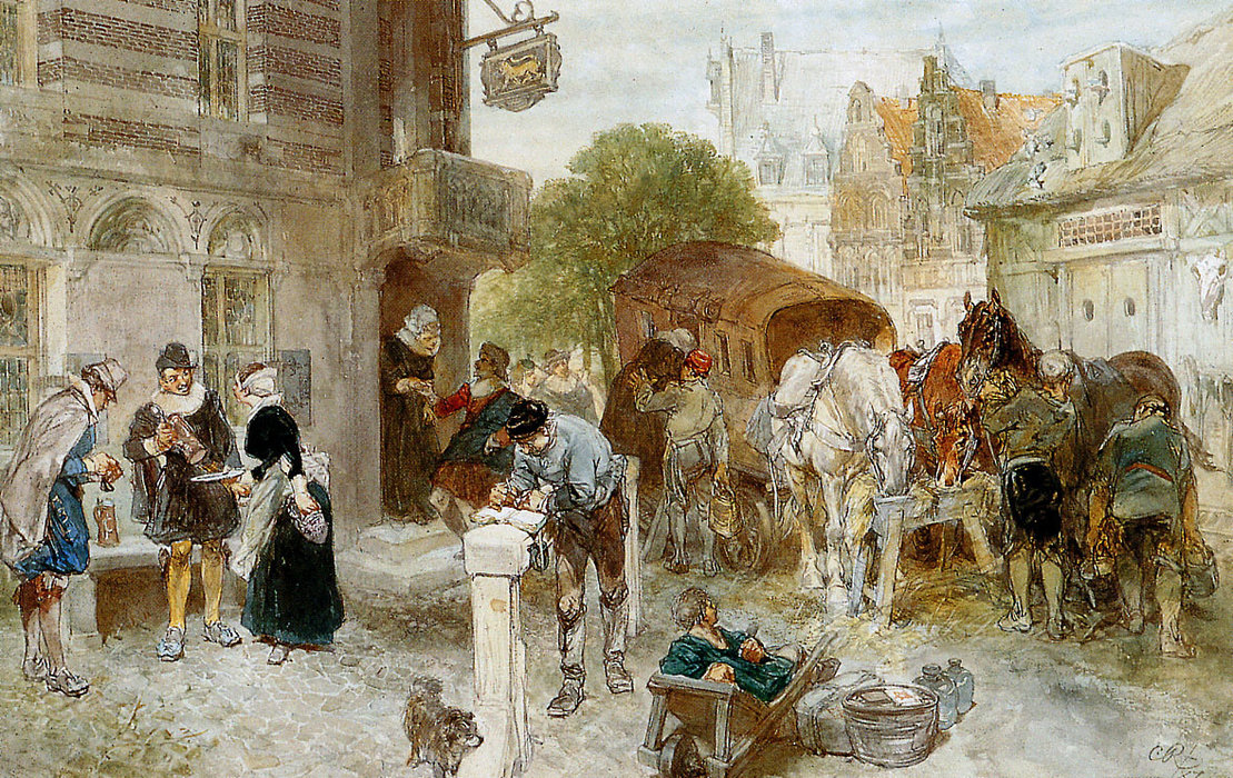 Horse Changing Station Sun — Charles Rochussen