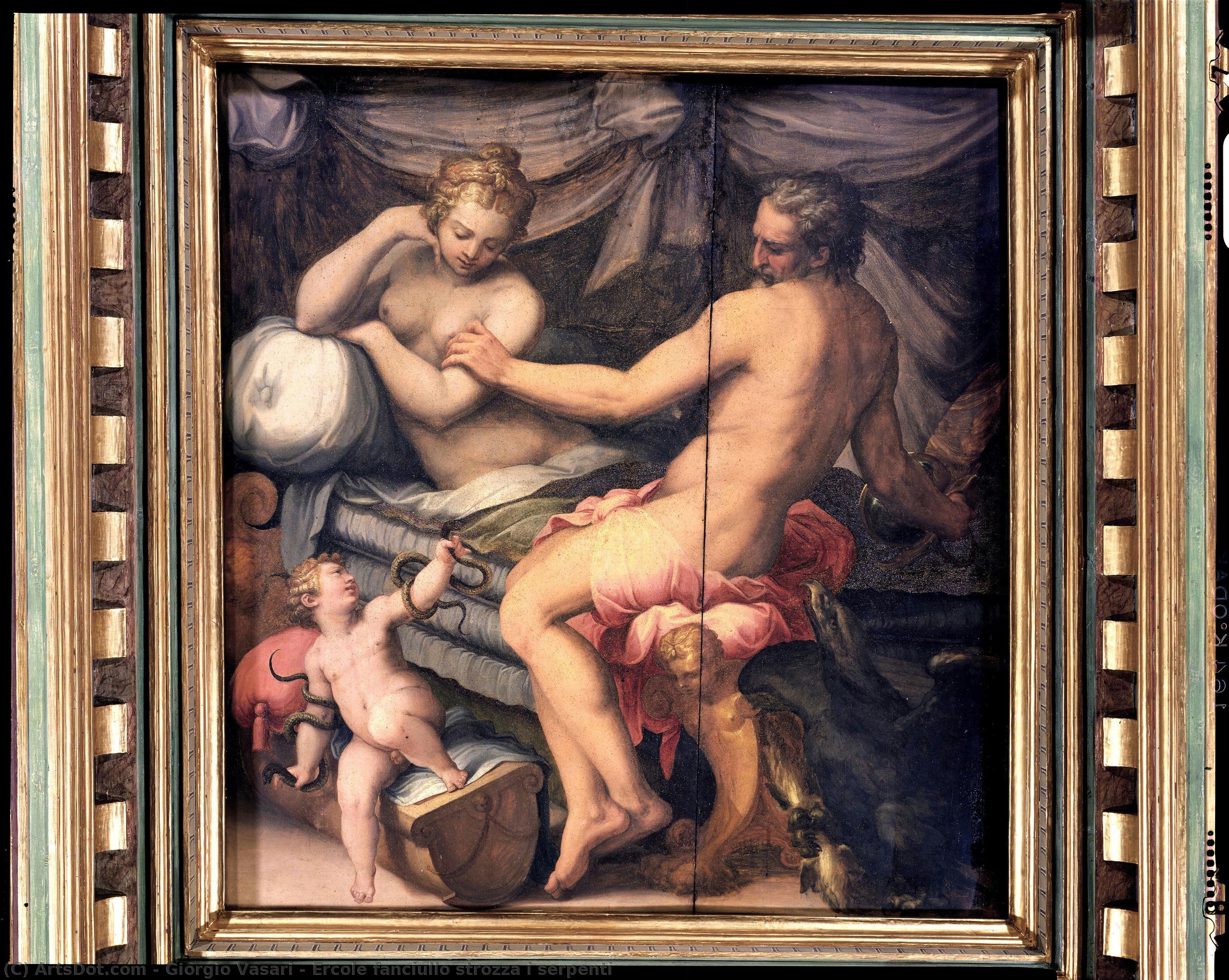 Ercole Fanciullo Strozza I Serpenti — Giorgio Vasari