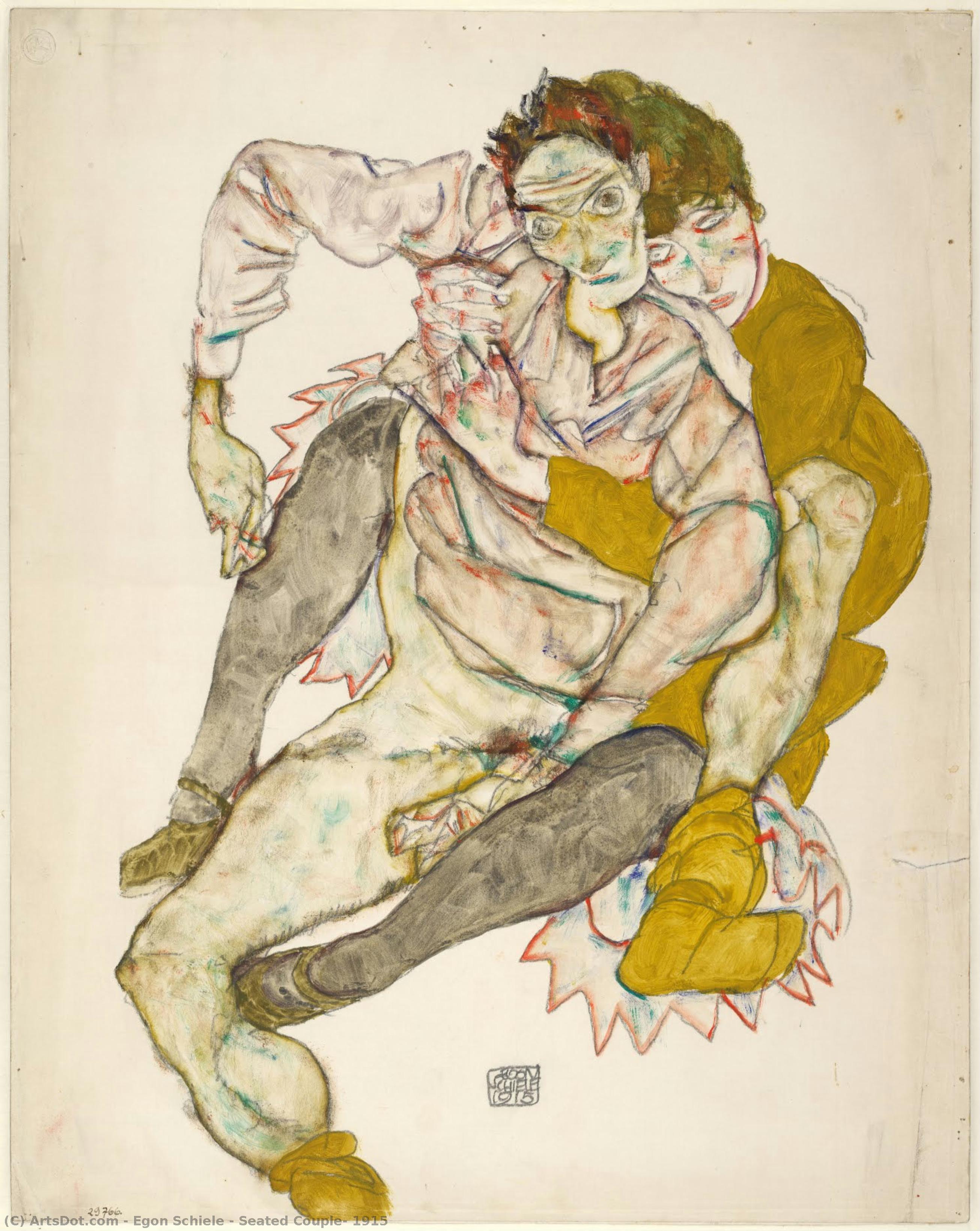 Das Sitzende Paar — Egon Schiele