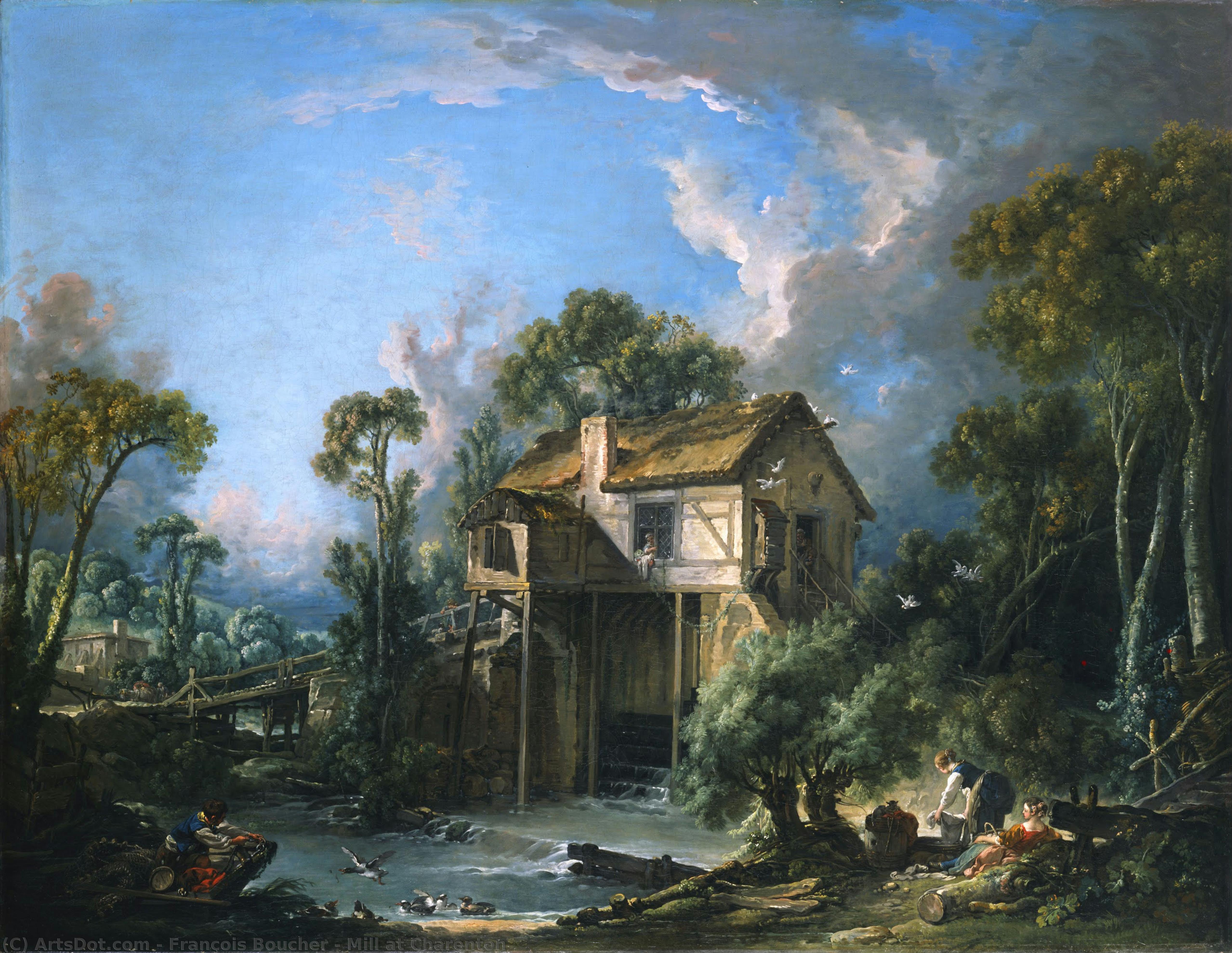 Mill At Charenton — François Boucher