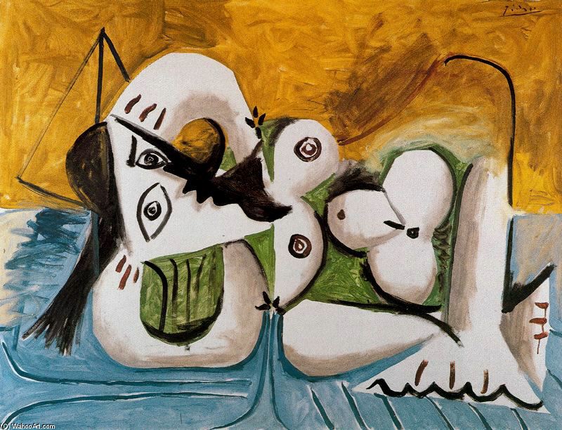 Donna Nuda Su Un Divano Blu — Pablo Picasso