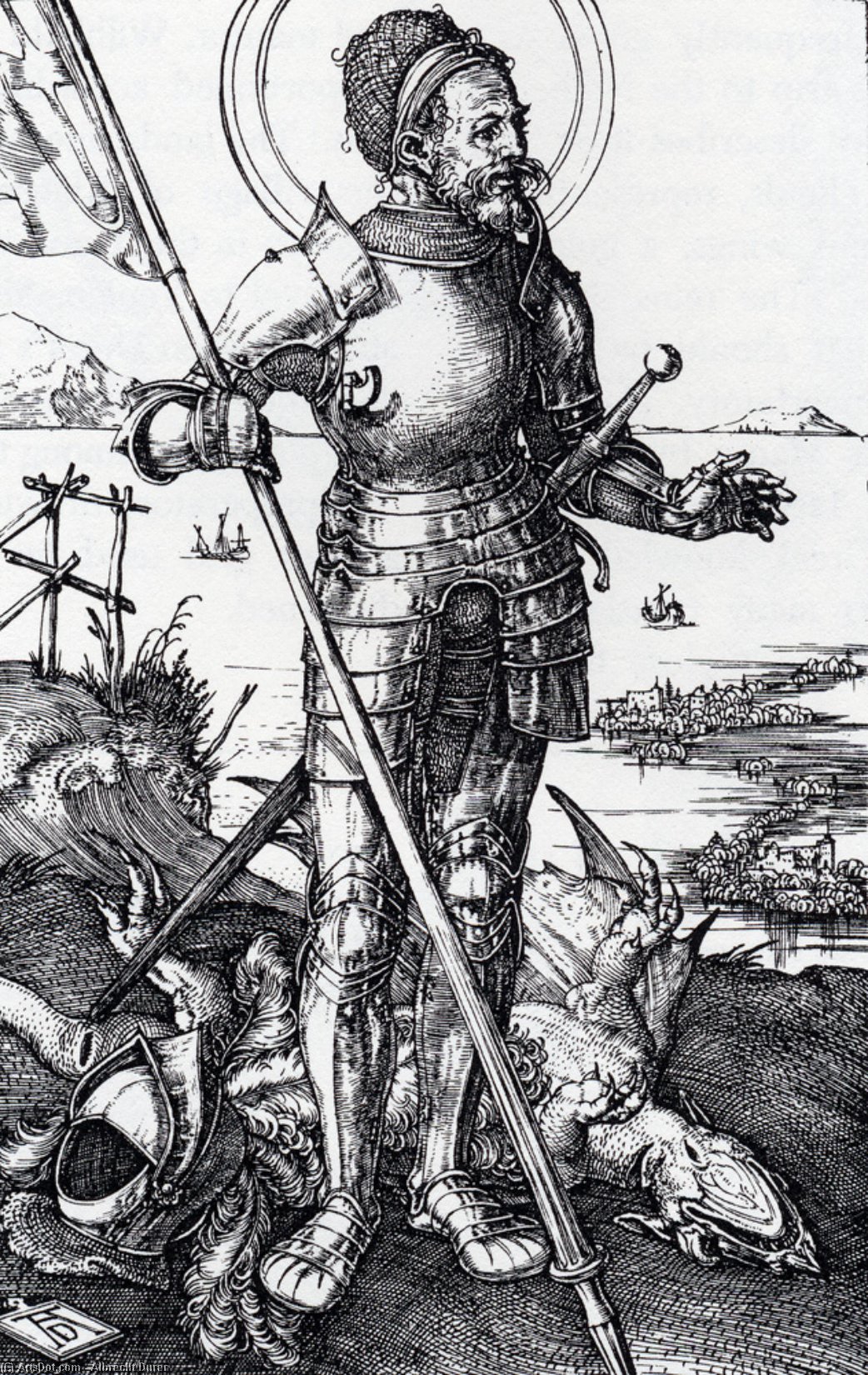 San Jorge A Pie — Albrecht Dürer