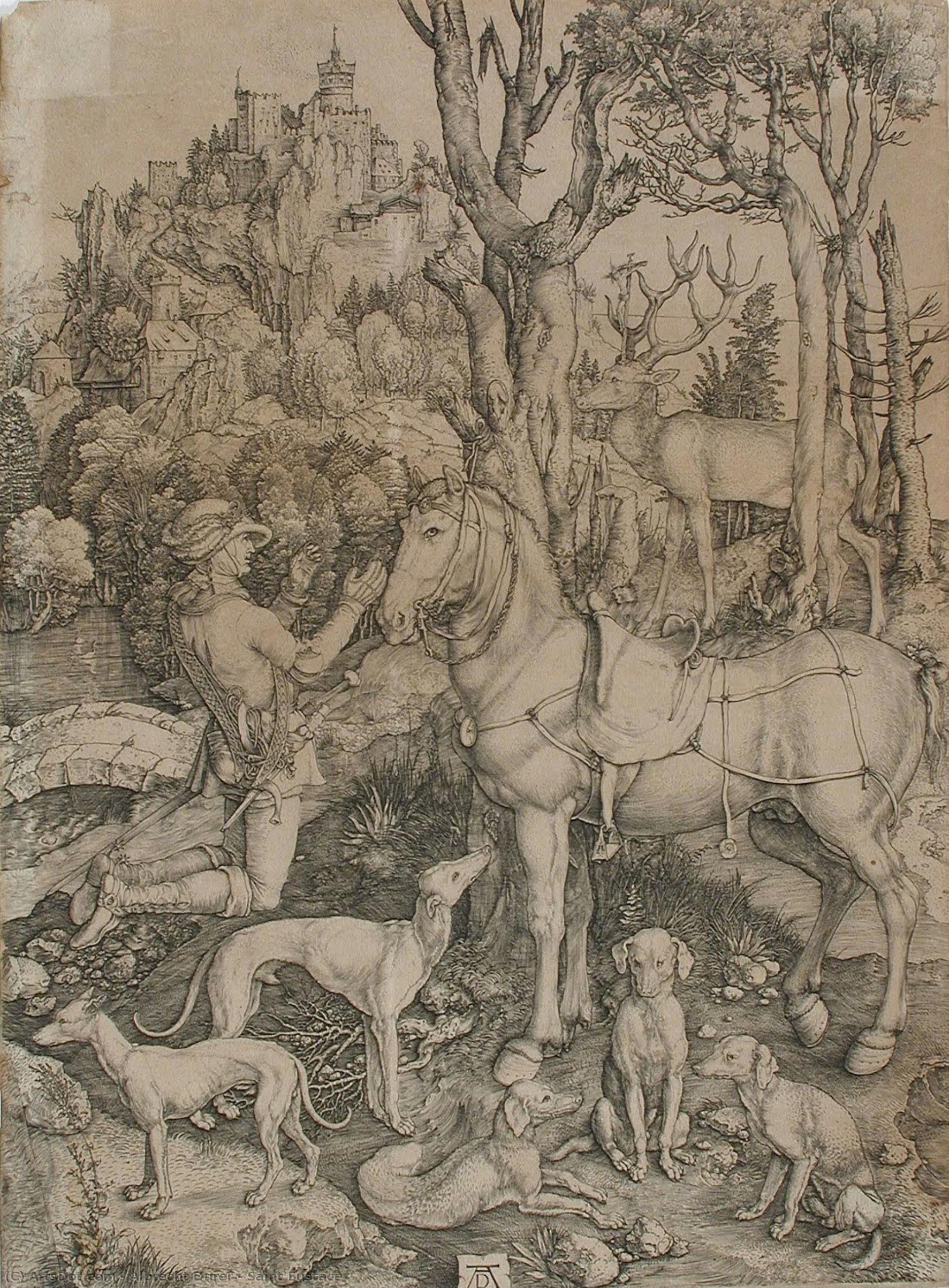 Saint Eustace — Albrecht Dürer