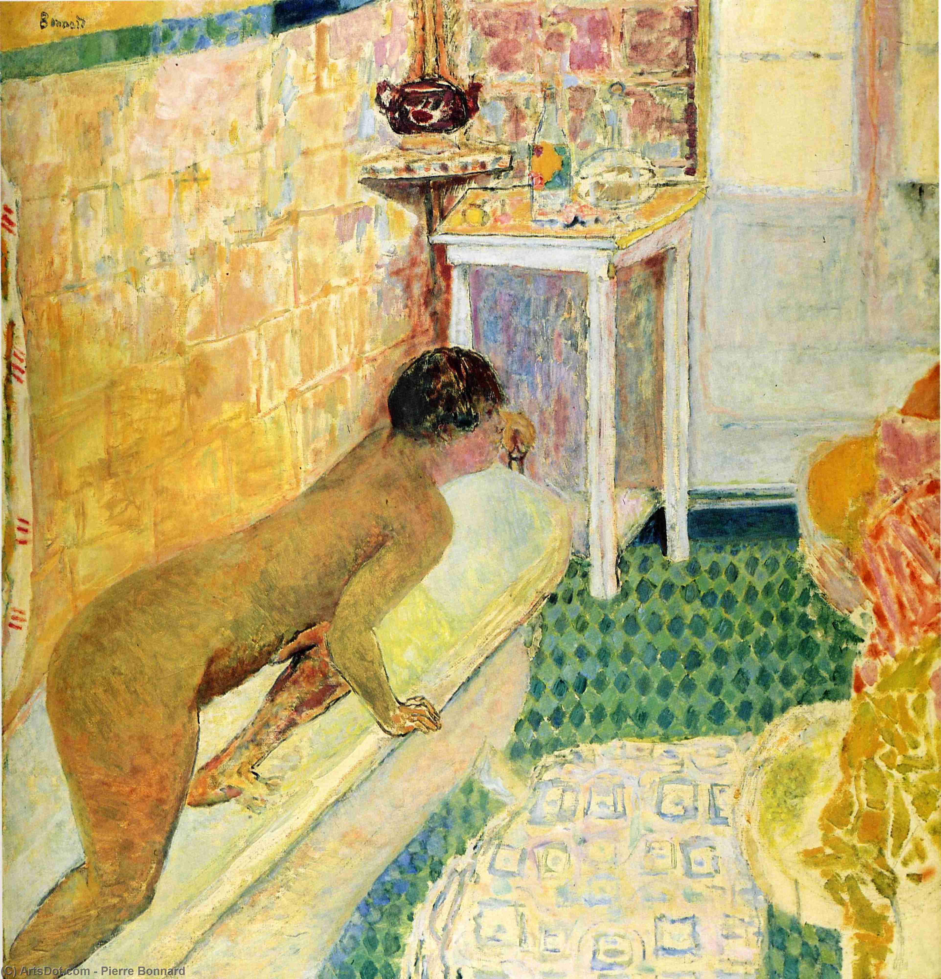 The Exit Of The Bath — Pierre Bonnard