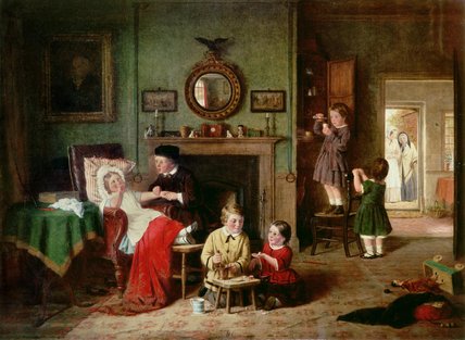 Playing At Doctors — Frederick Daniel Hardy