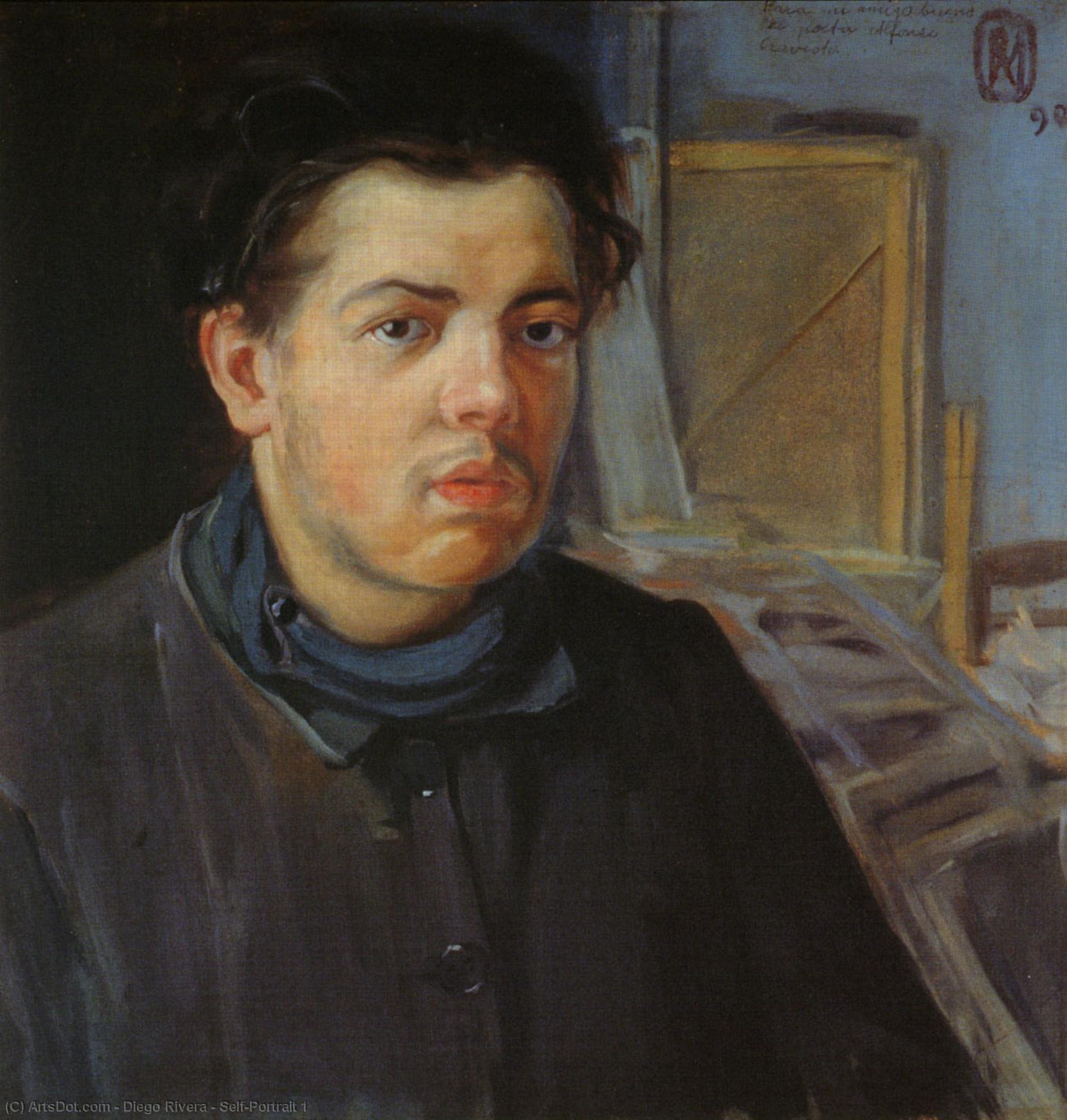 Self-portrait 1 — Дієго Рівера