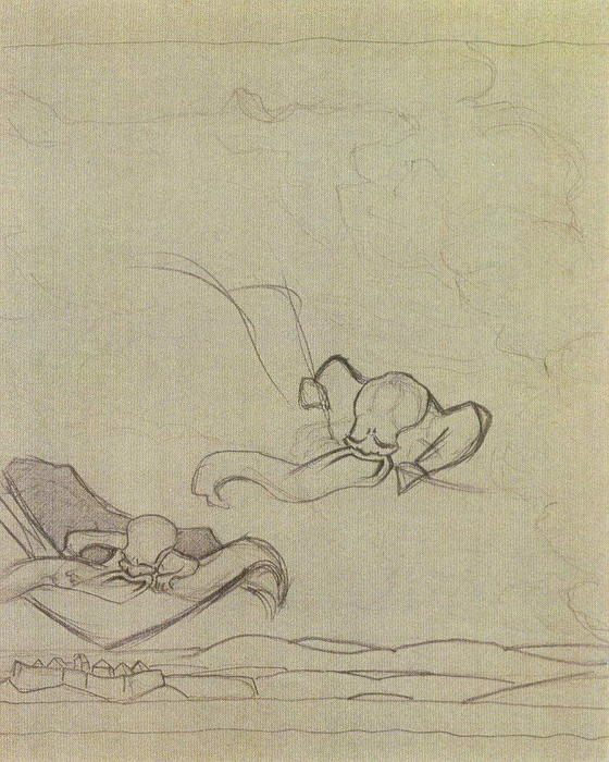 'study To ''flying Carpet''' — Nicholas Roerich