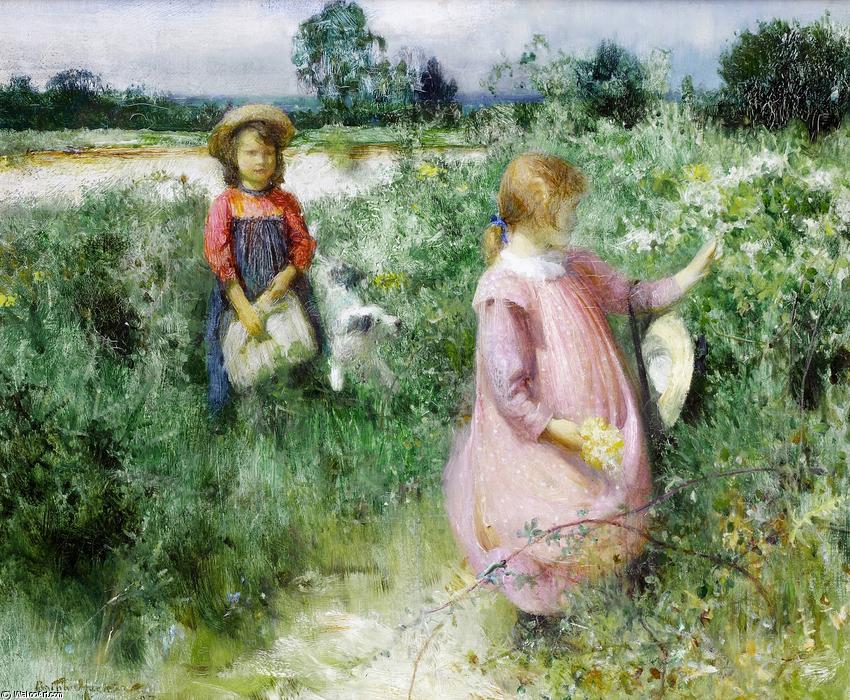 Picking Wildflowers — Arthur Hacker
