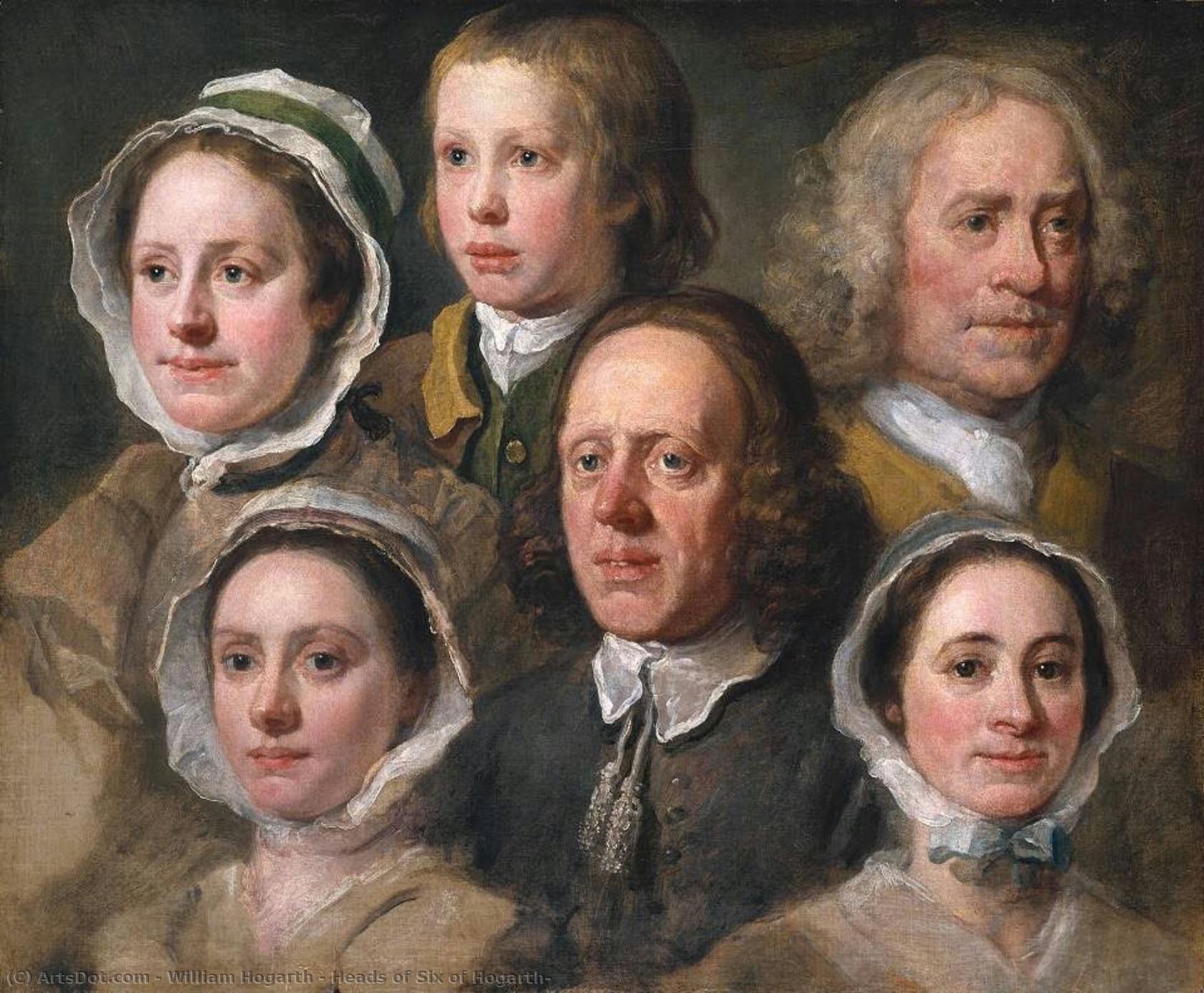Teste Di Sei Hogarth — William Hogarth