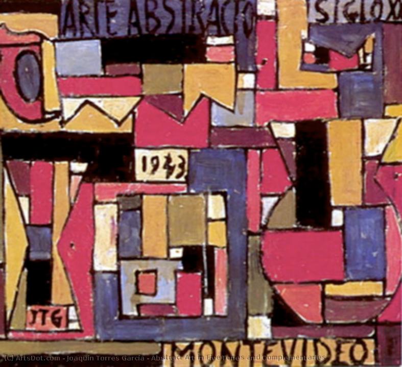 Abstract Art In Five Tones And Complementaries — Joaquín Torres García