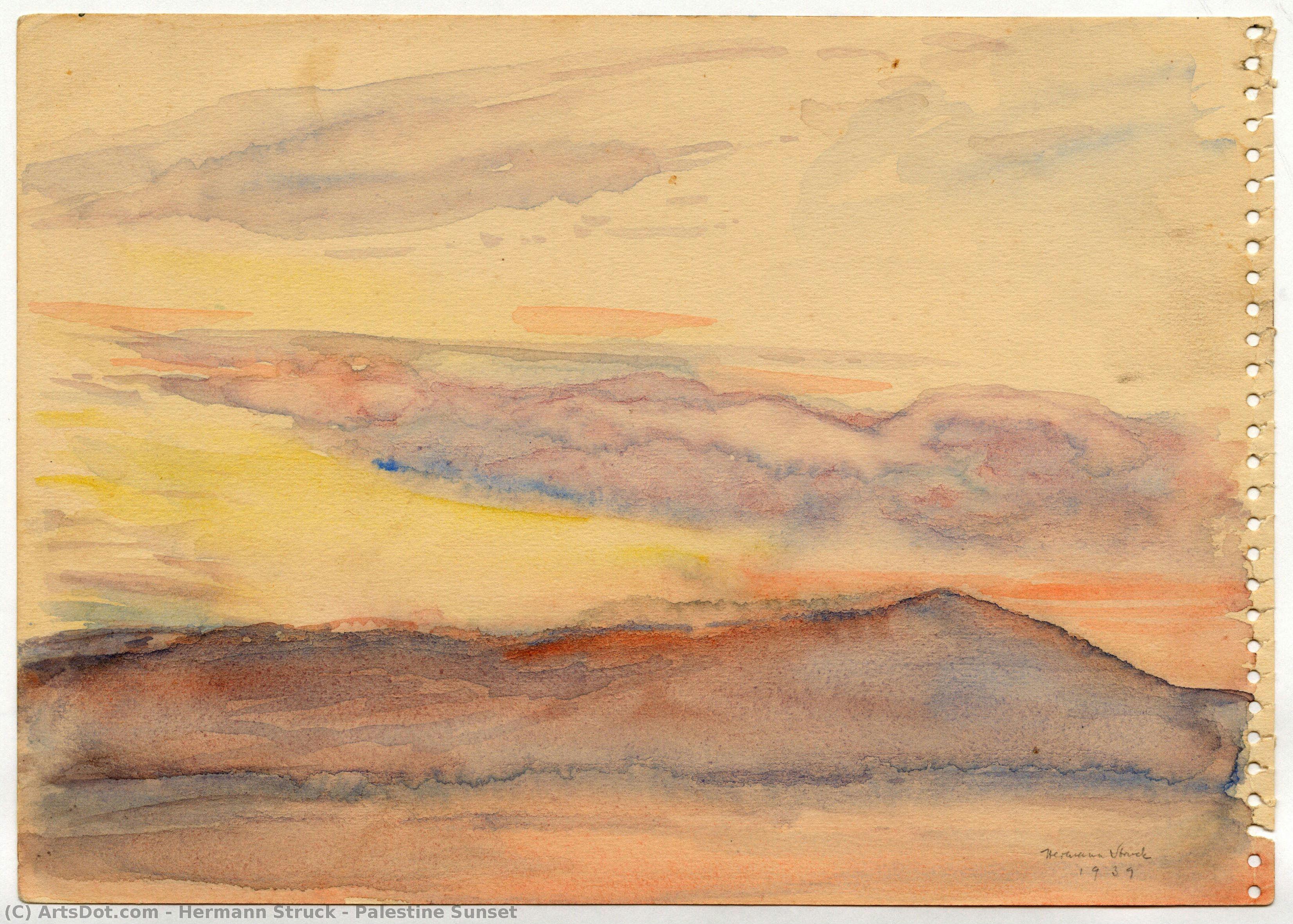 Palestine Sunset — Herman Struk