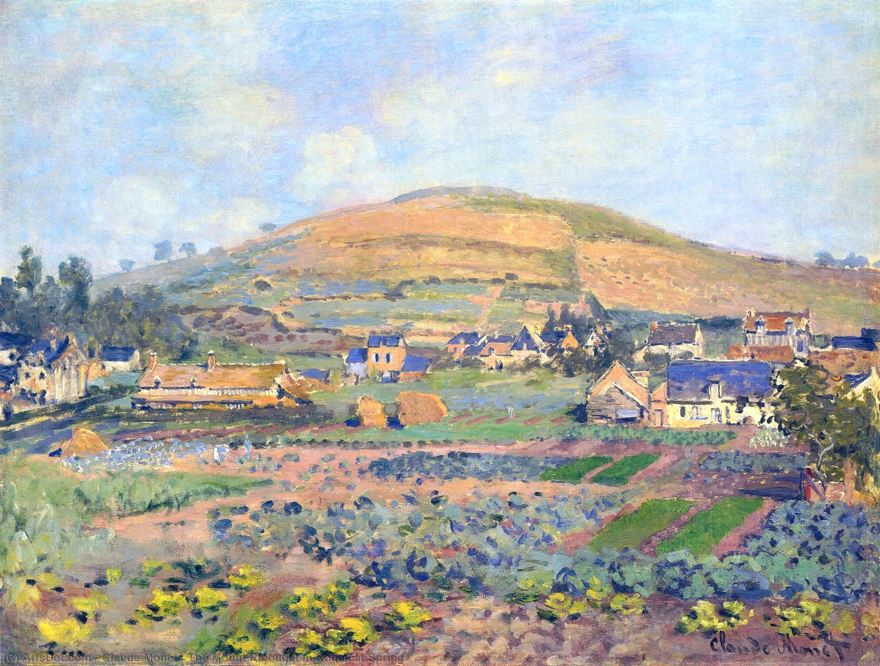 Claude Monet: The Mount Riboudet In Rouen At Spring — Claude Monet