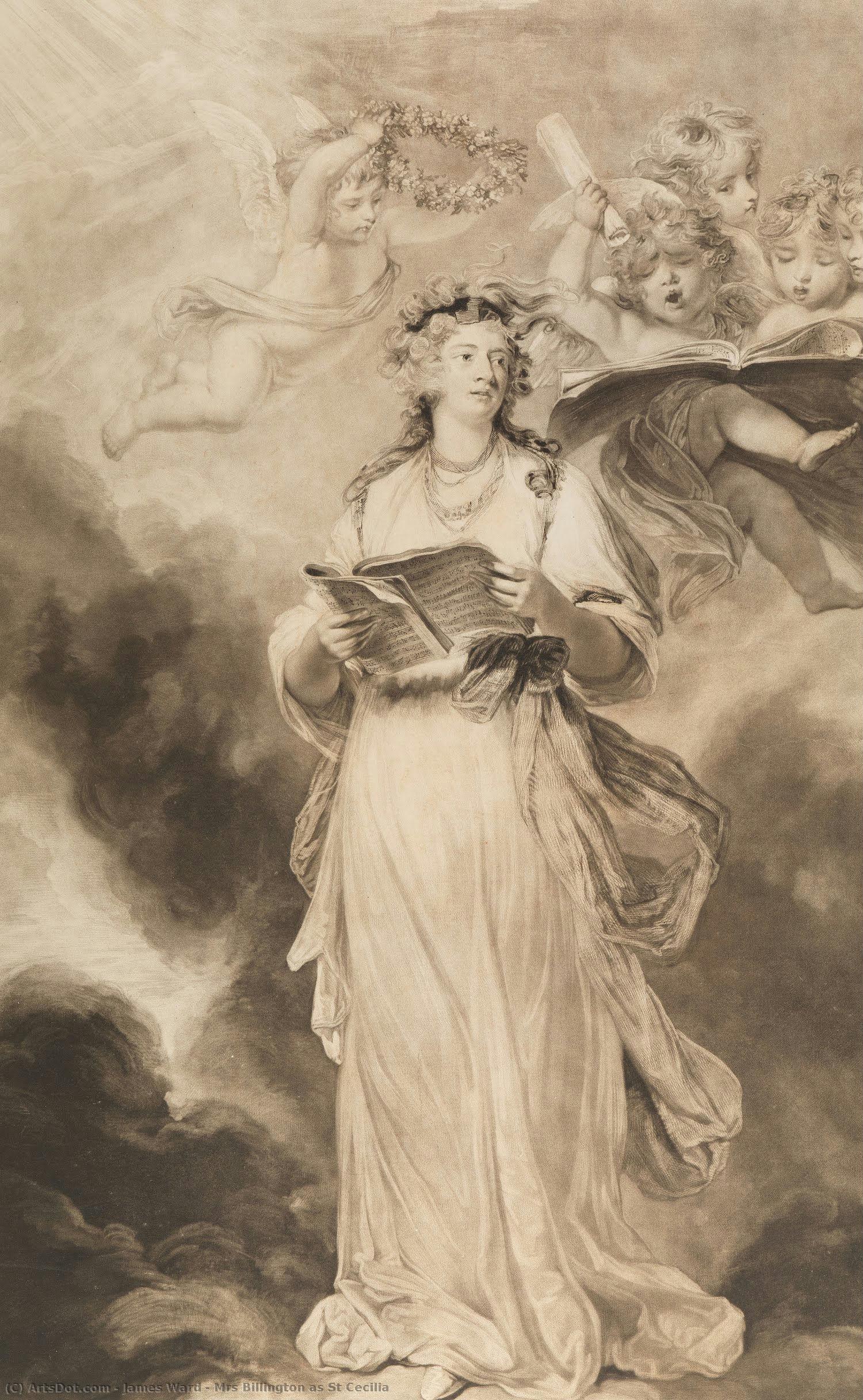 Mrs Billington As St Cecilia — 제임스 워드