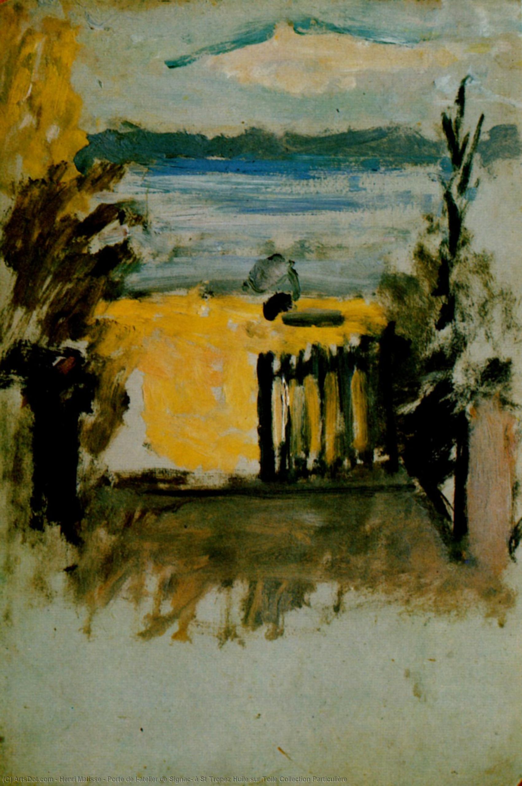 Porte De L'atelier De Signac, À St Tropez Huile Sur Toile Collection Particulière — Henri Matisse