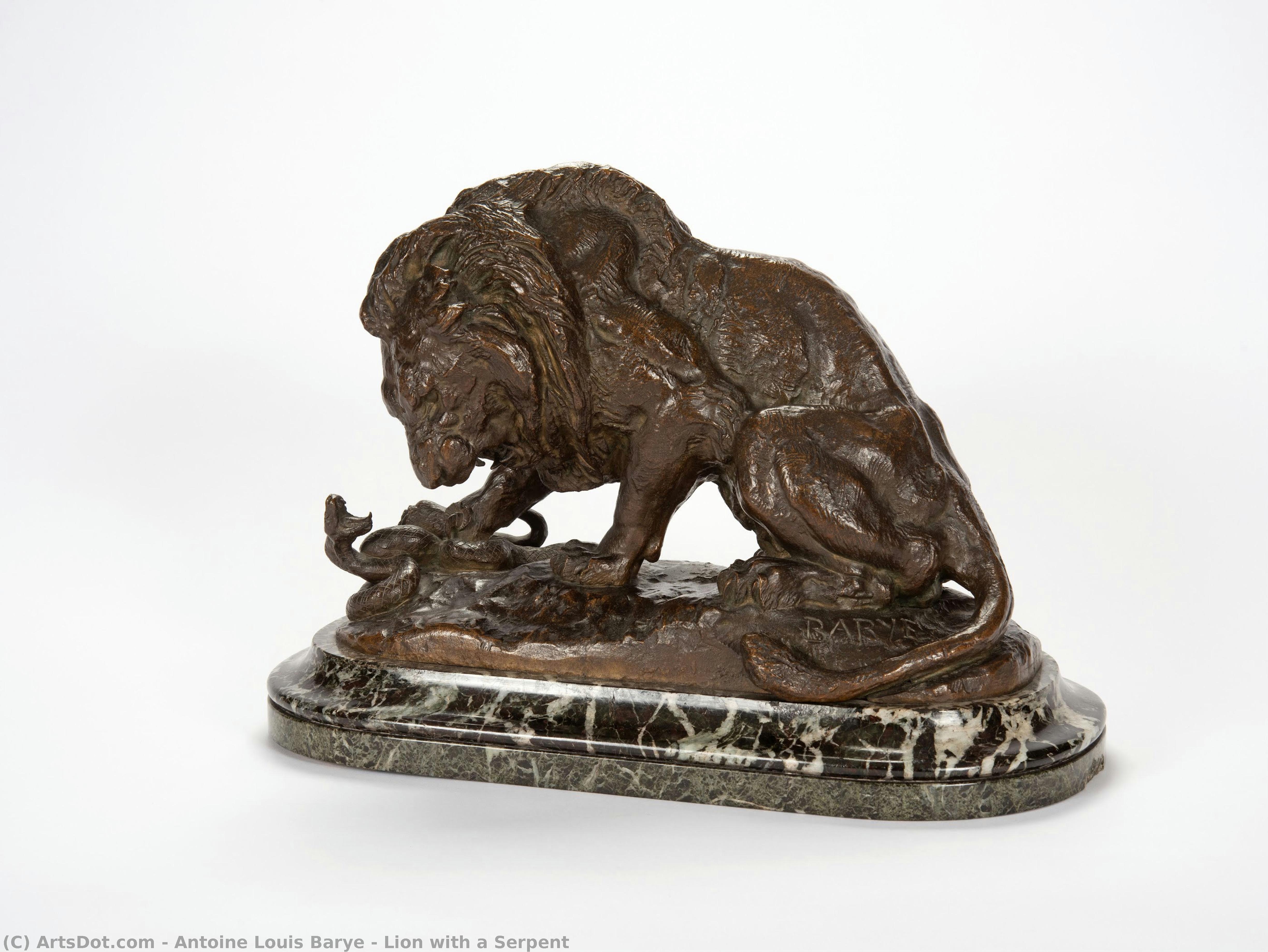 Lion With A Serpent — 앙투안-루이 바리
