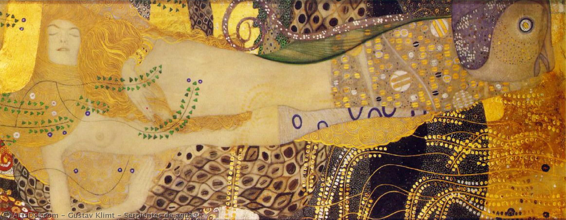 Serpenti D'acqua I — Gustav Klimt
