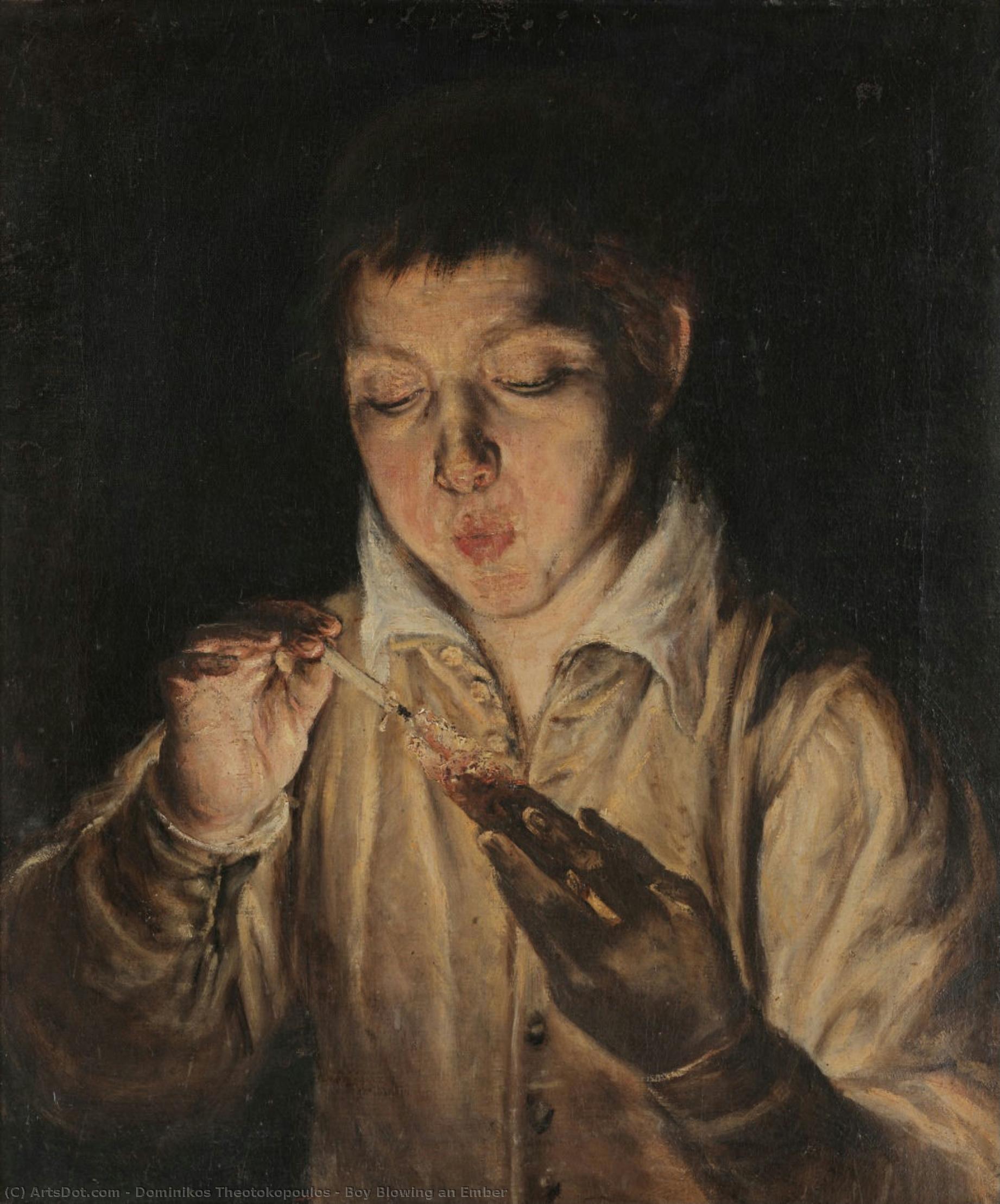 Der Junge Pustet Ein Glut — El Greco