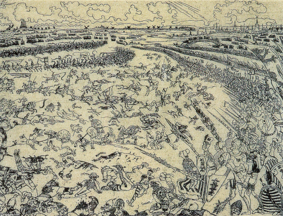 La Bataille Des Éperons D'or — James Ensor