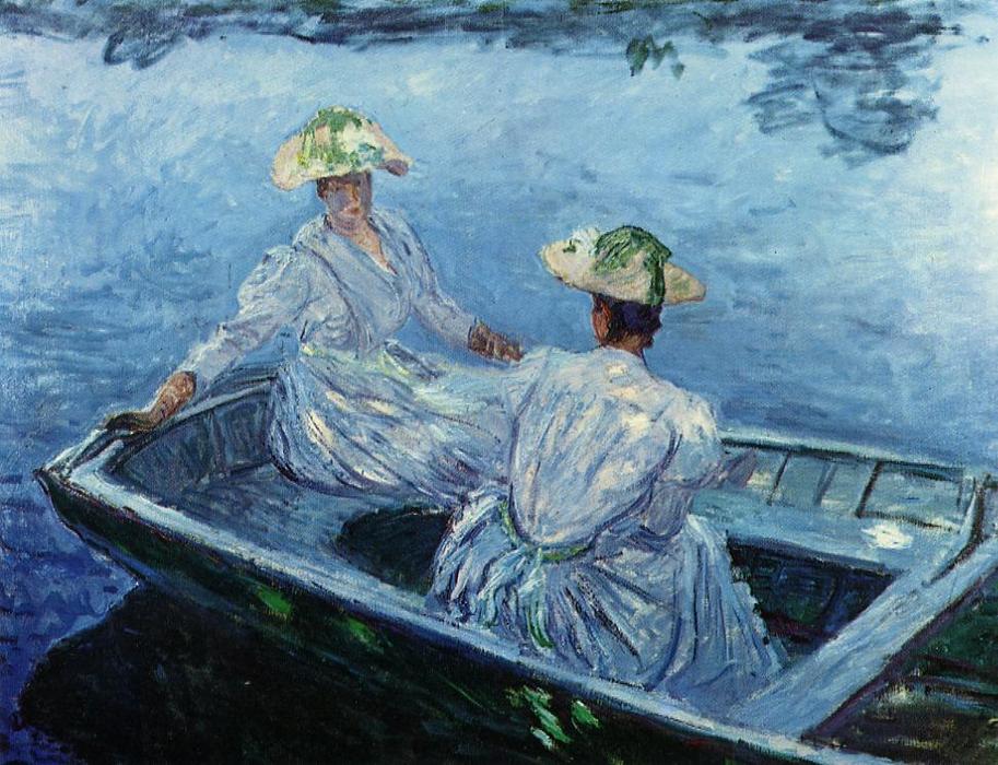 Der Blaue Ruderboot — Claude Monet