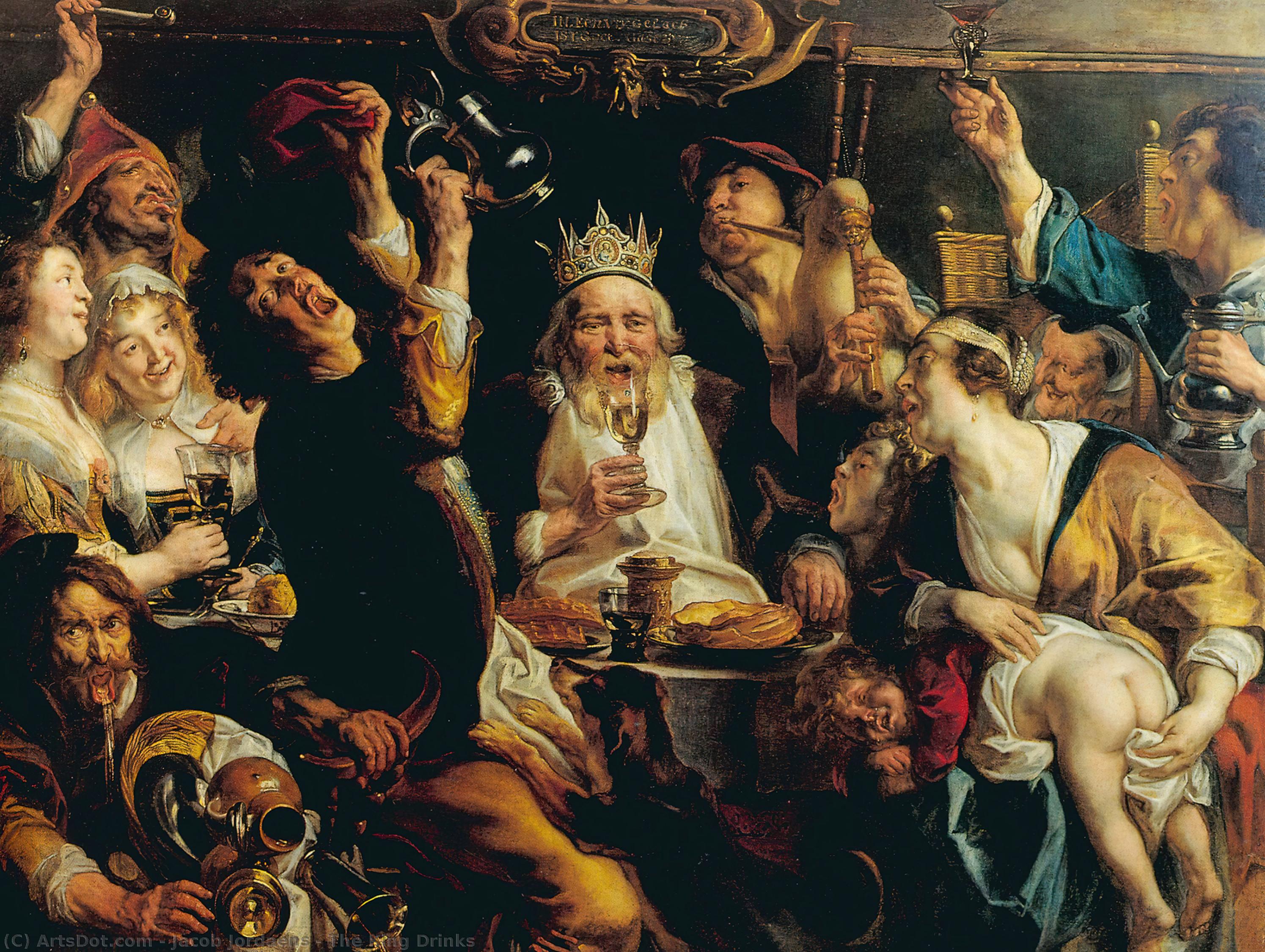 Il Re Beve — Jacobo Jordaens