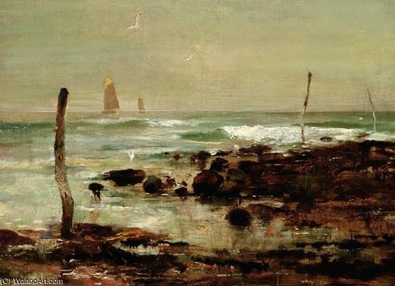 Seagulls On The Coast — Edwin Ellis