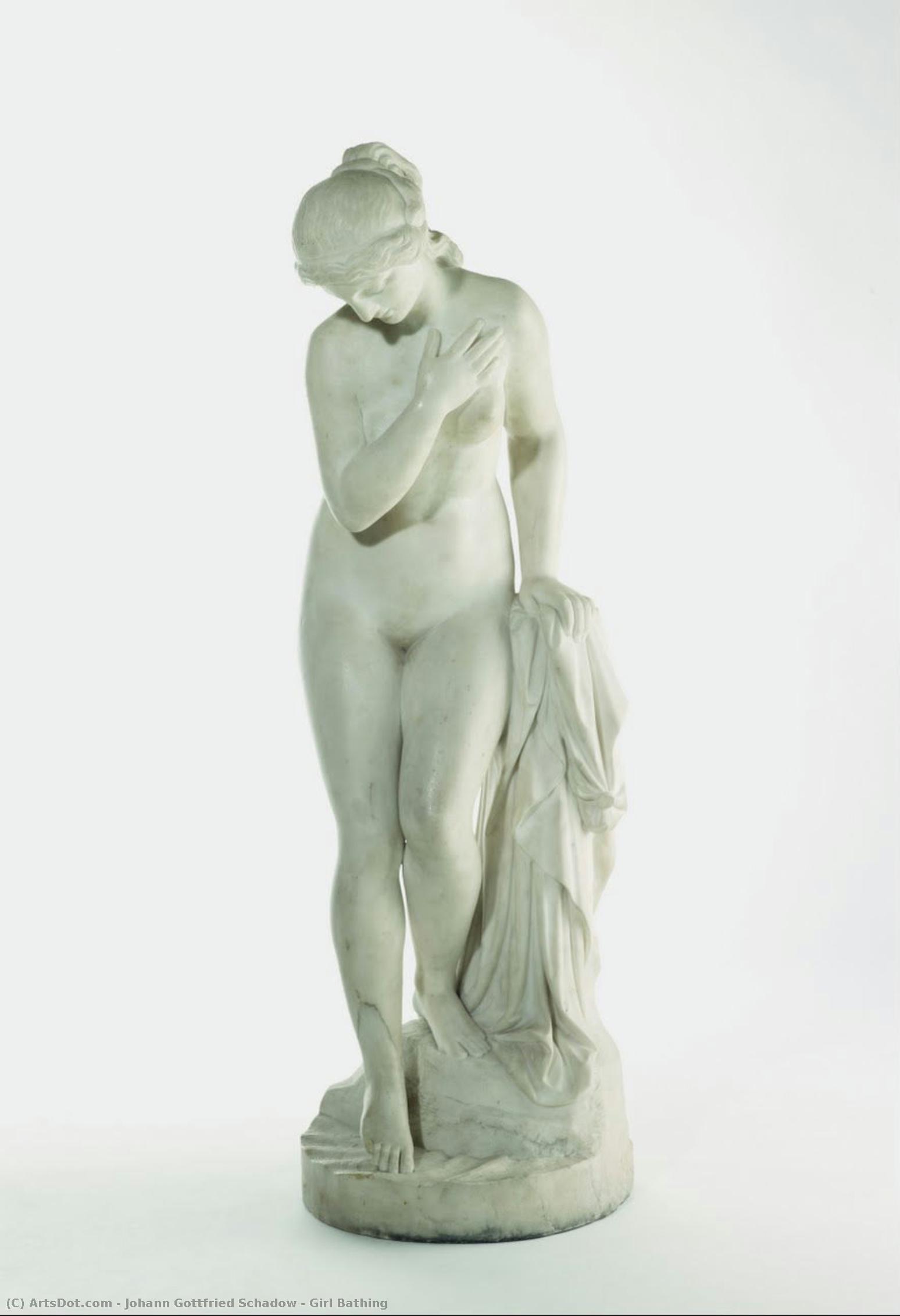 Girl Bathing — Johann Gottfried Schadow