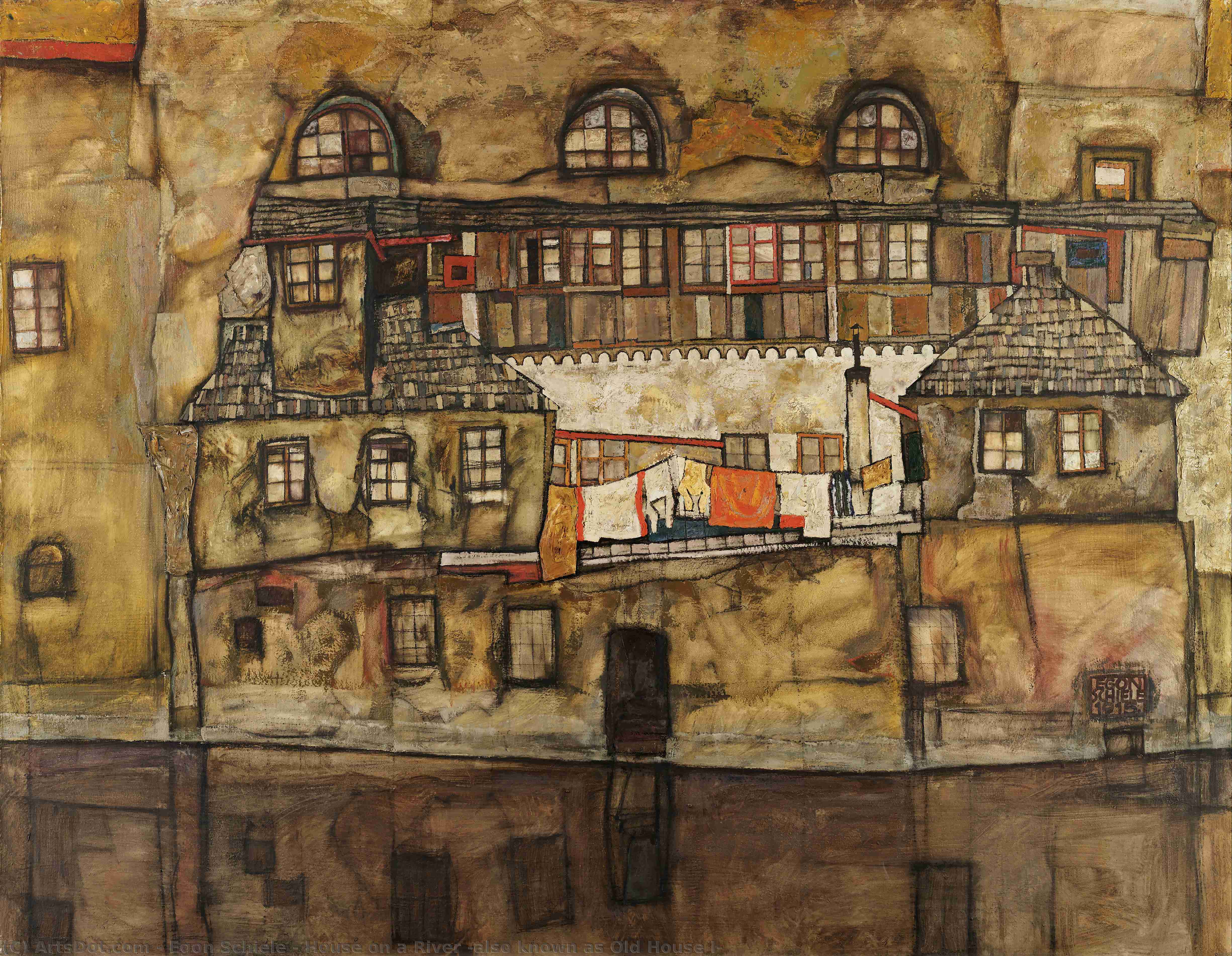 Casa Sul Fiume — Egon Schiele