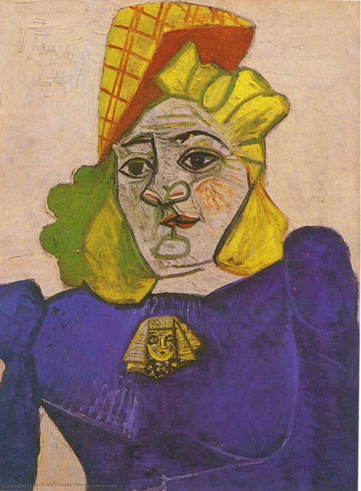 Donna Con Brooch — Pablo Picasso