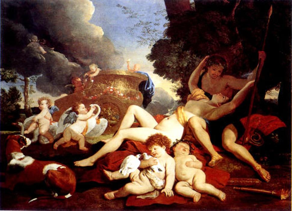 Venus And Adonis — Nicolas Poussin