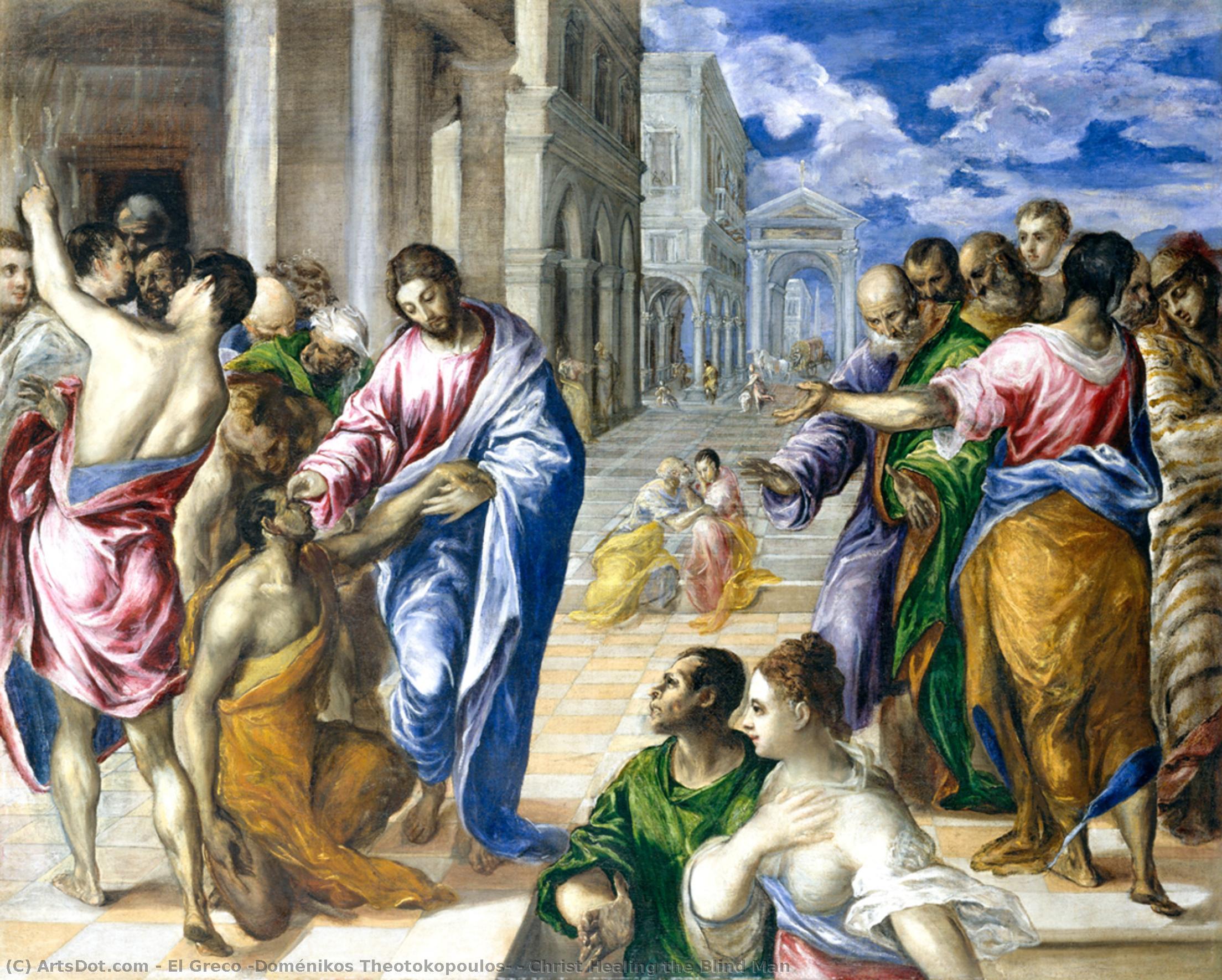 Chrystos Uzdrawiający Ślepca — El Greco